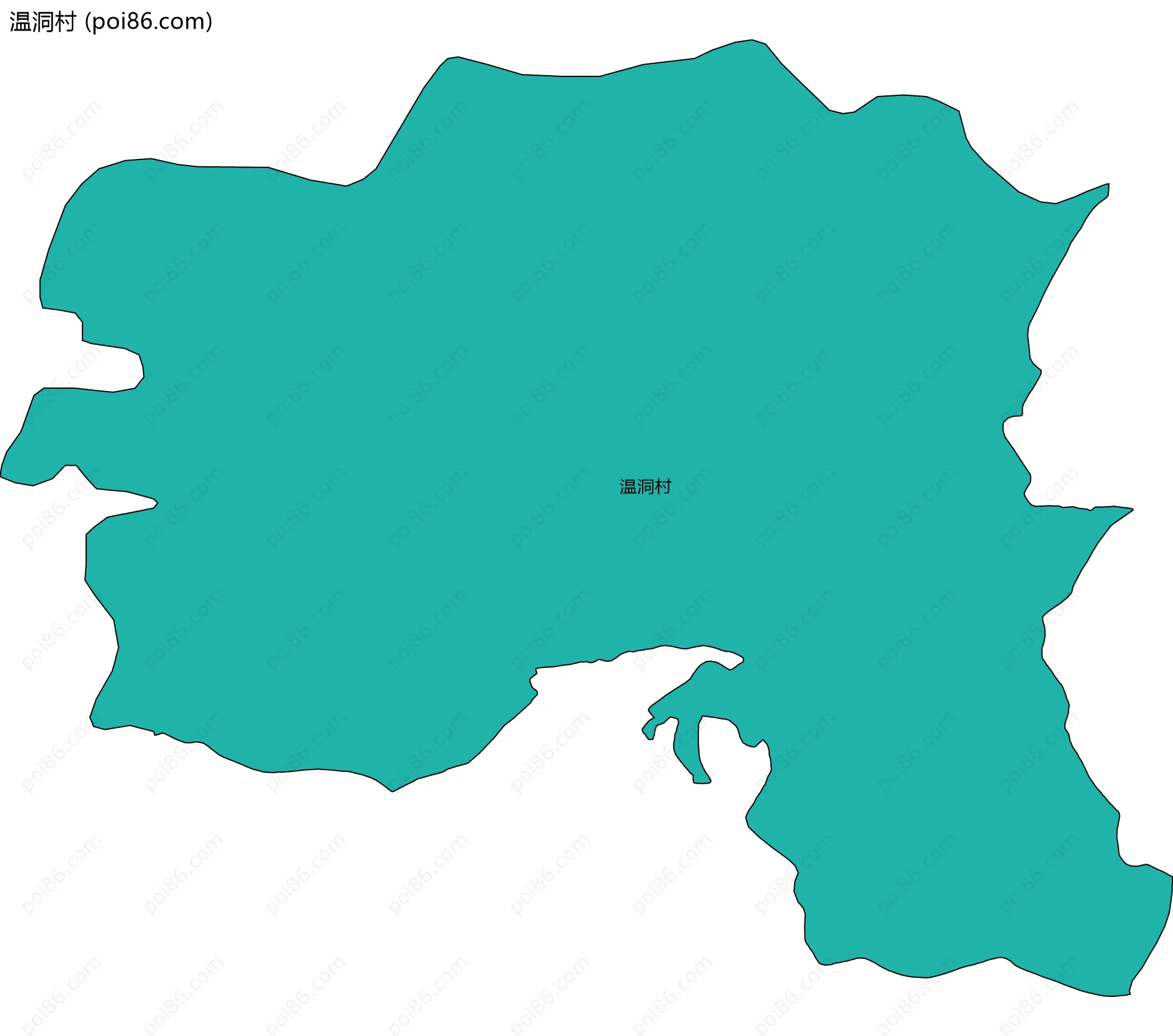 温洞村边界地图