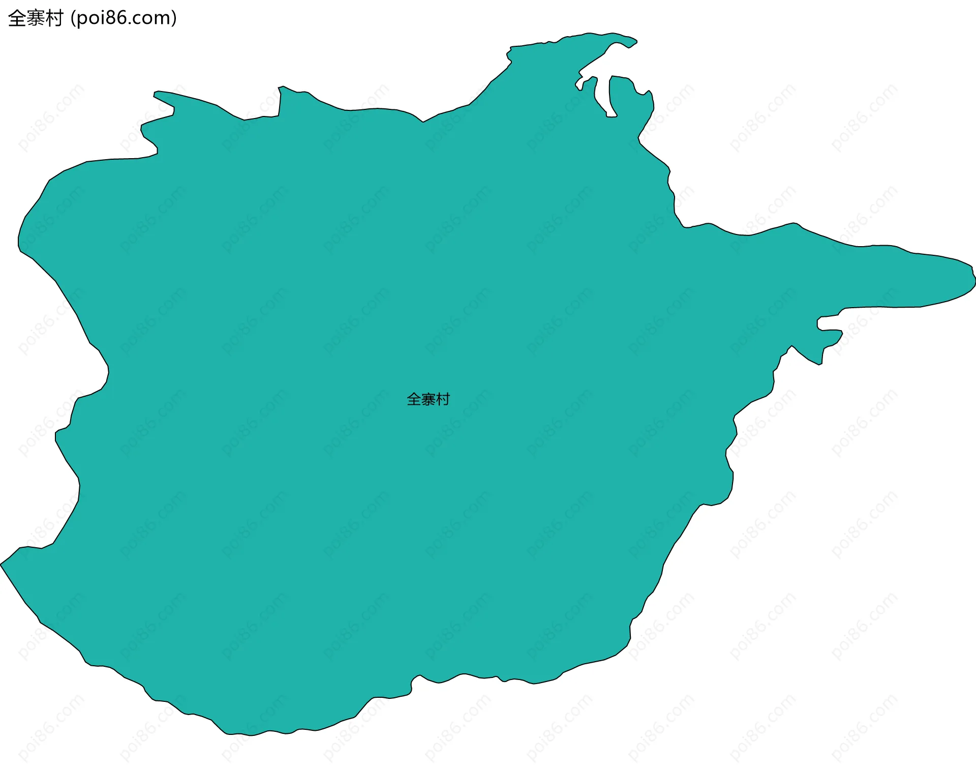 全寨村边界地图