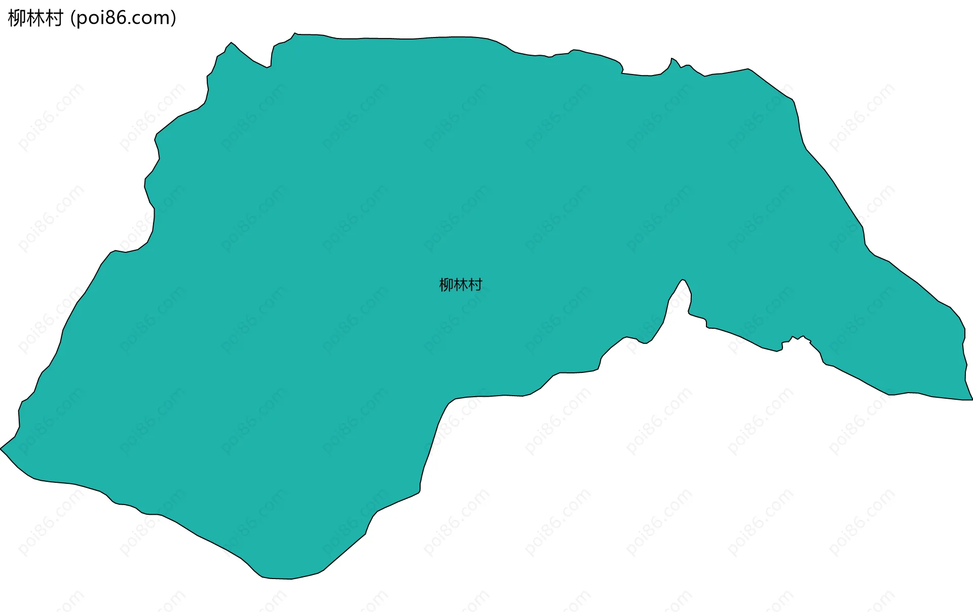 柳林村边界地图