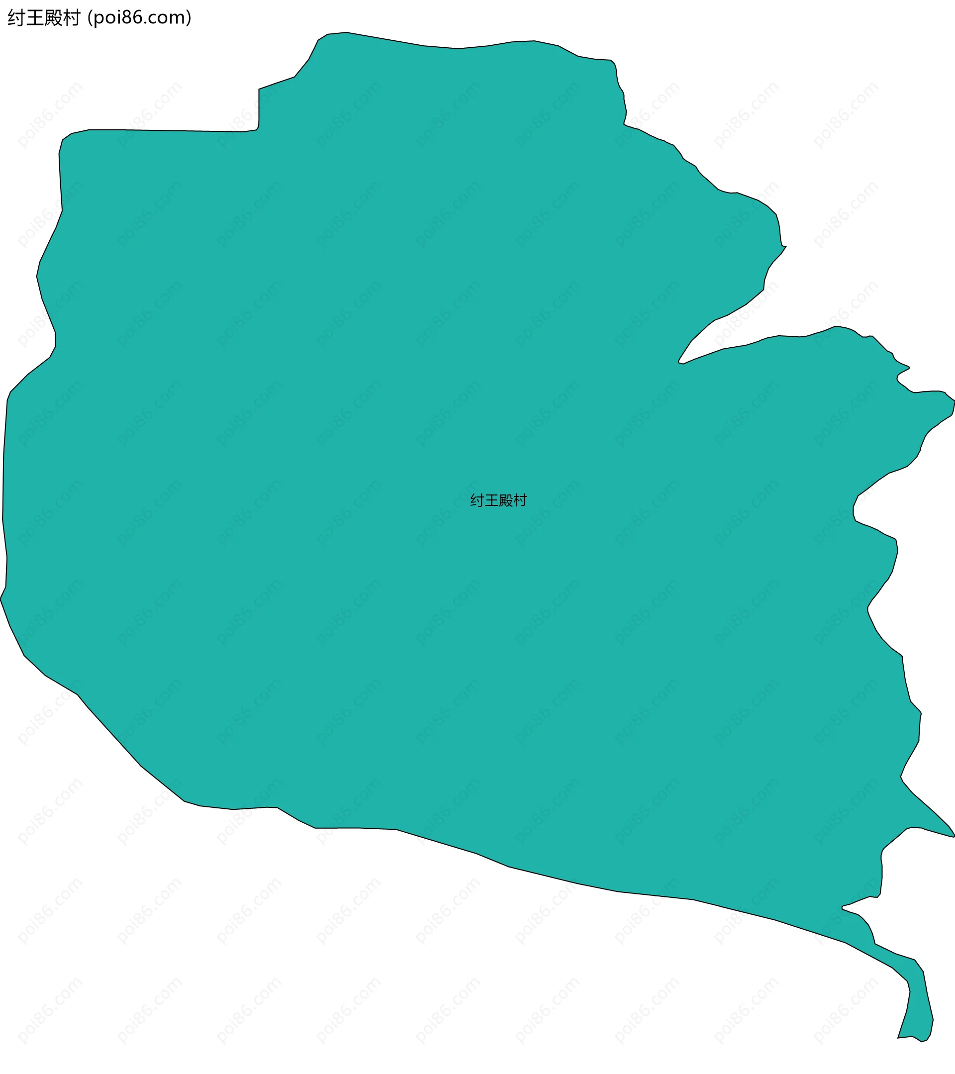 纣王殿村边界地图