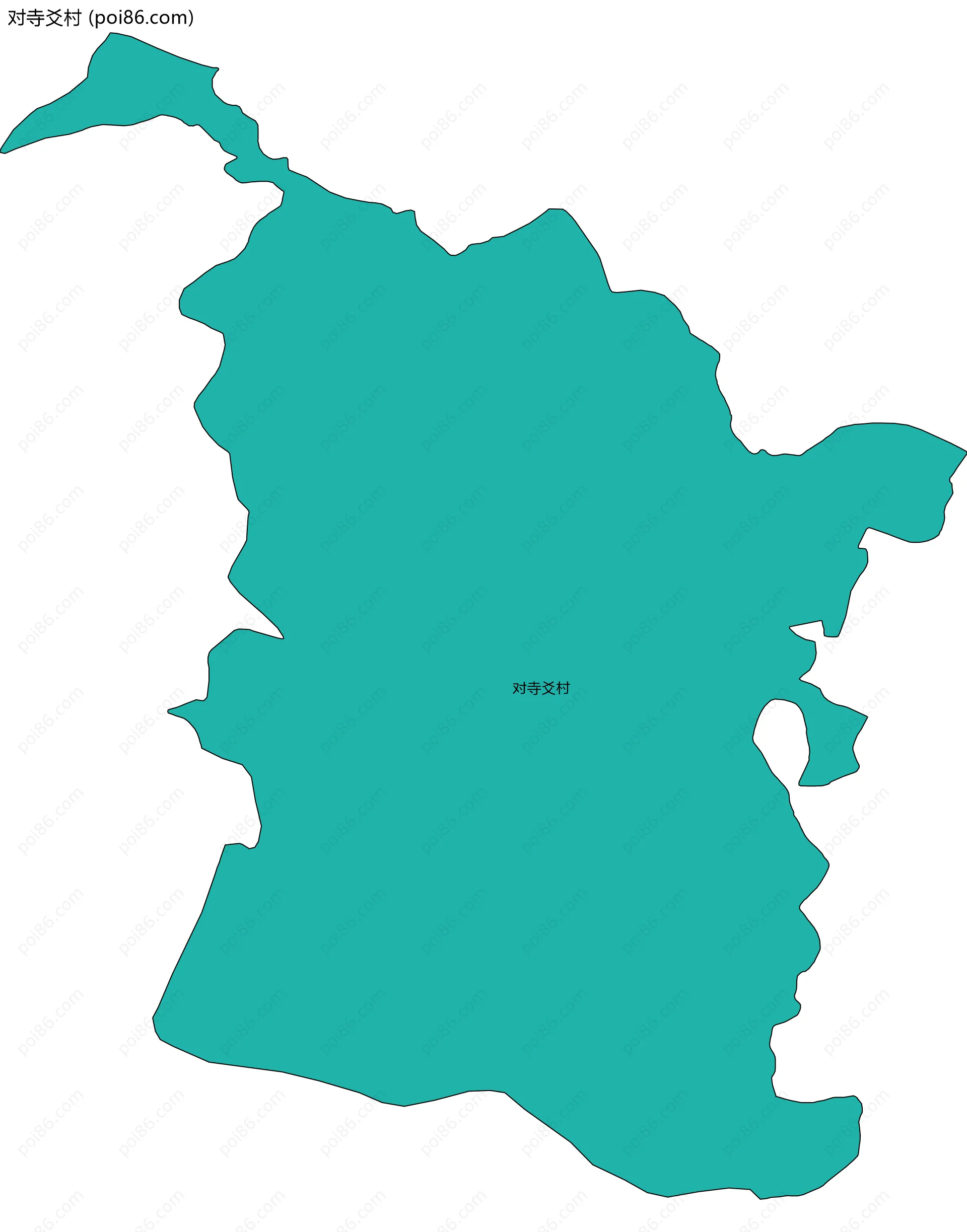 对寺爻村边界地图