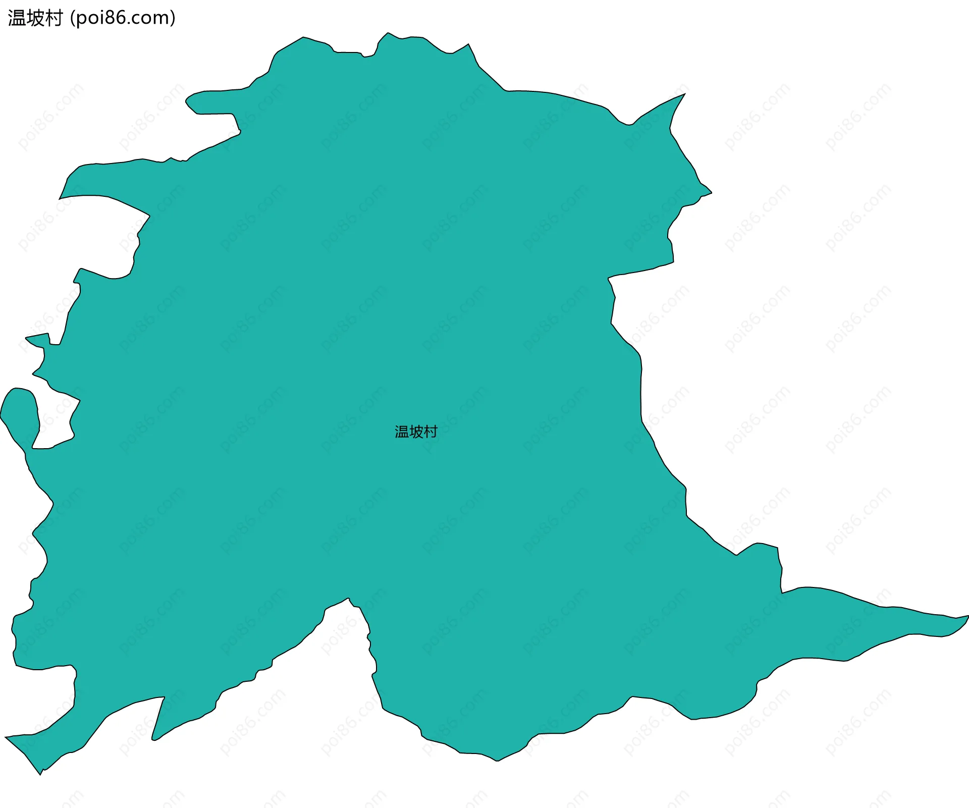 温坡村边界地图