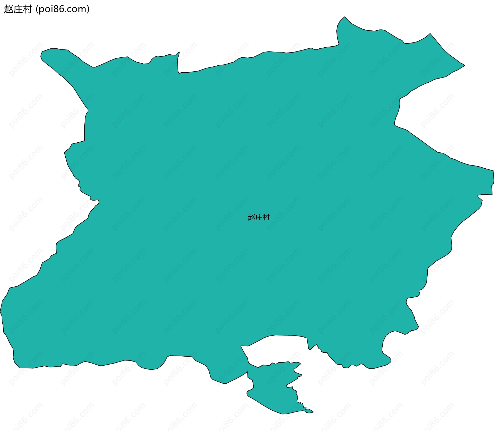 赵庄村边界地图