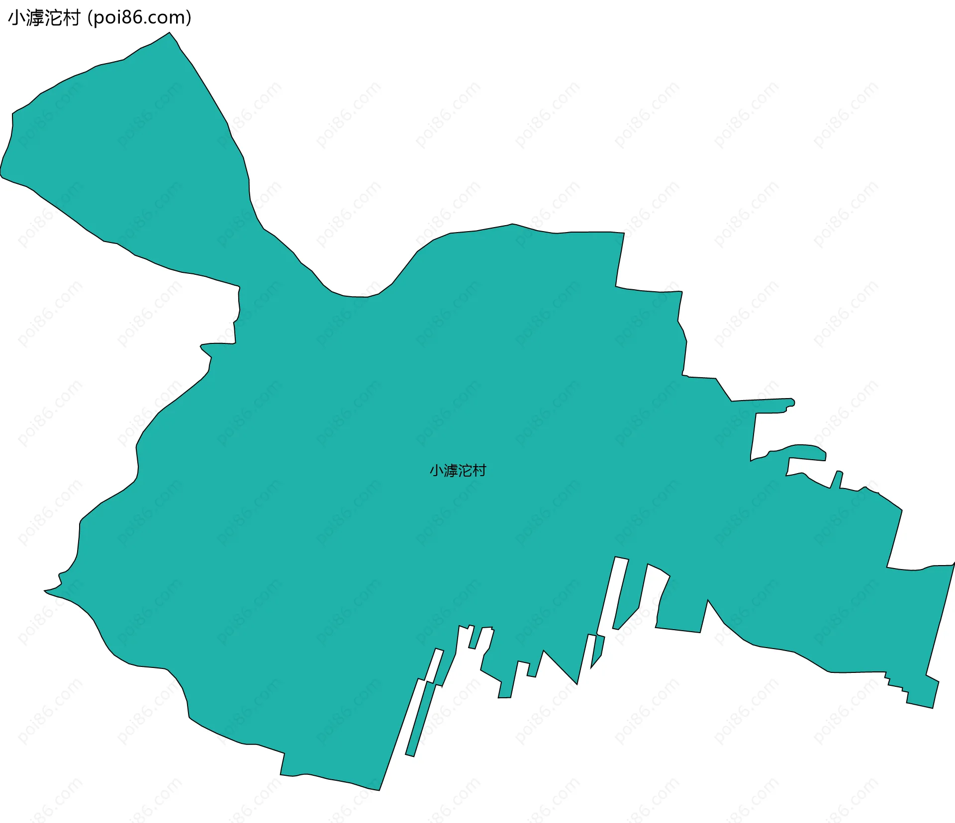 小滹沱村边界地图