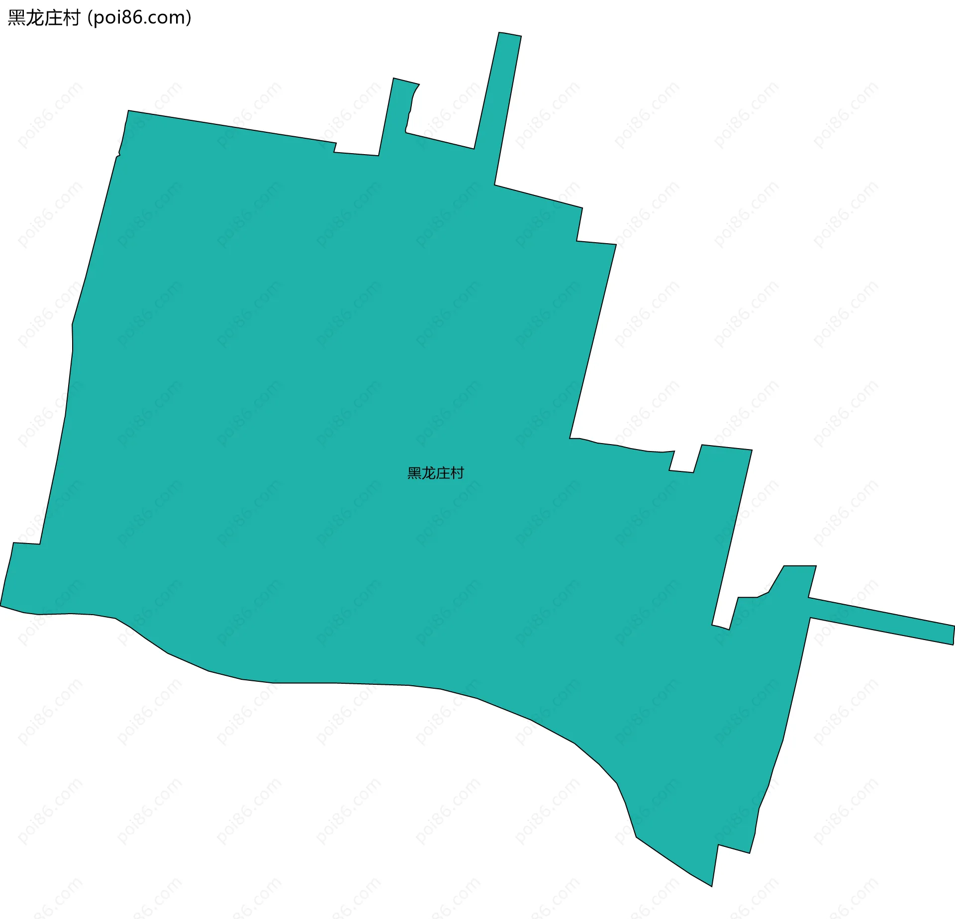 黑龙庄村边界地图