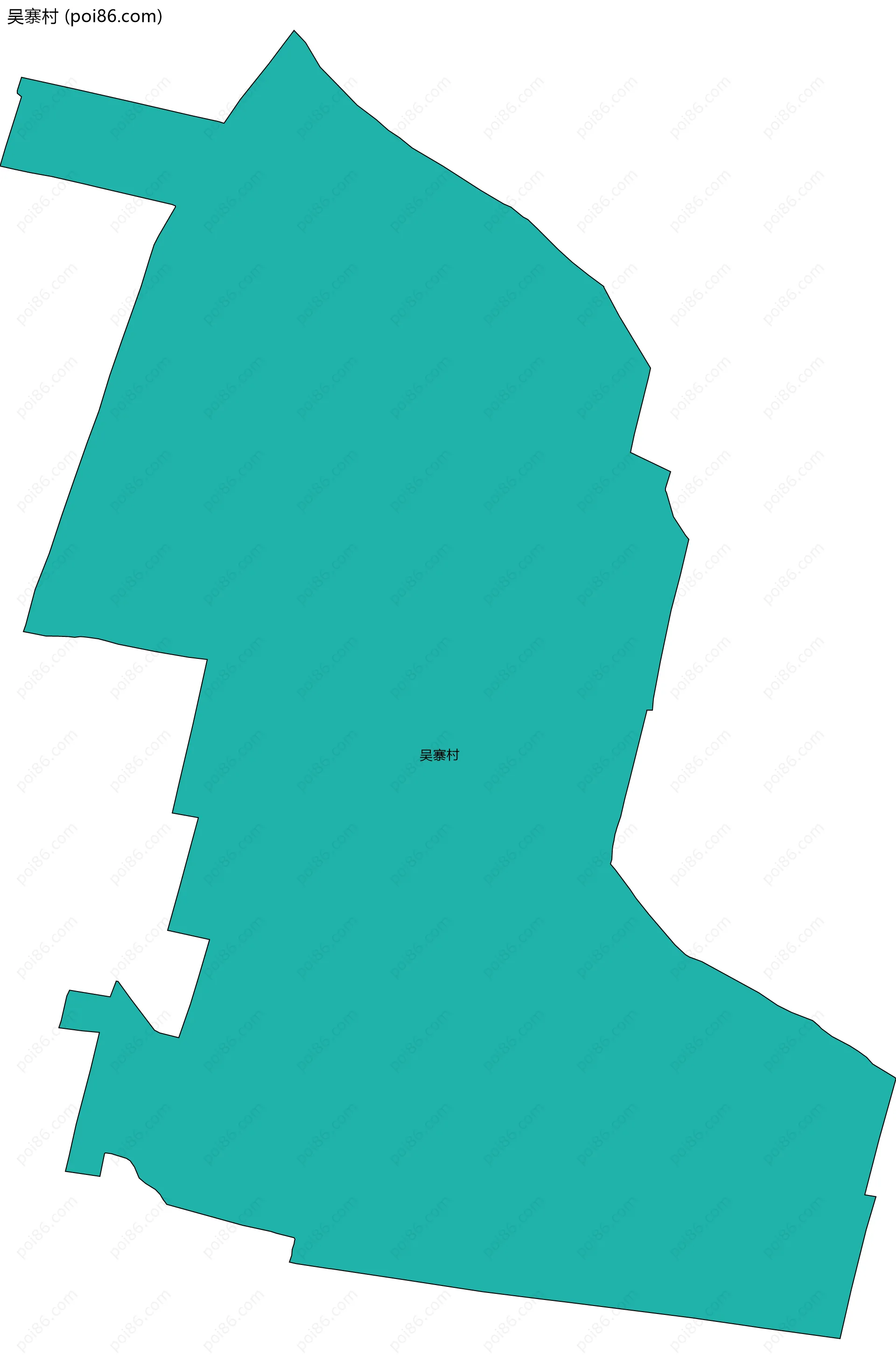 吴寨村边界地图