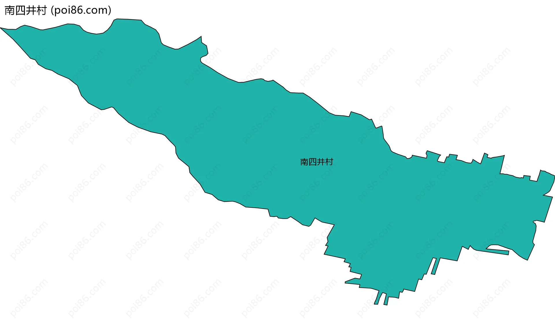 南四井村边界地图