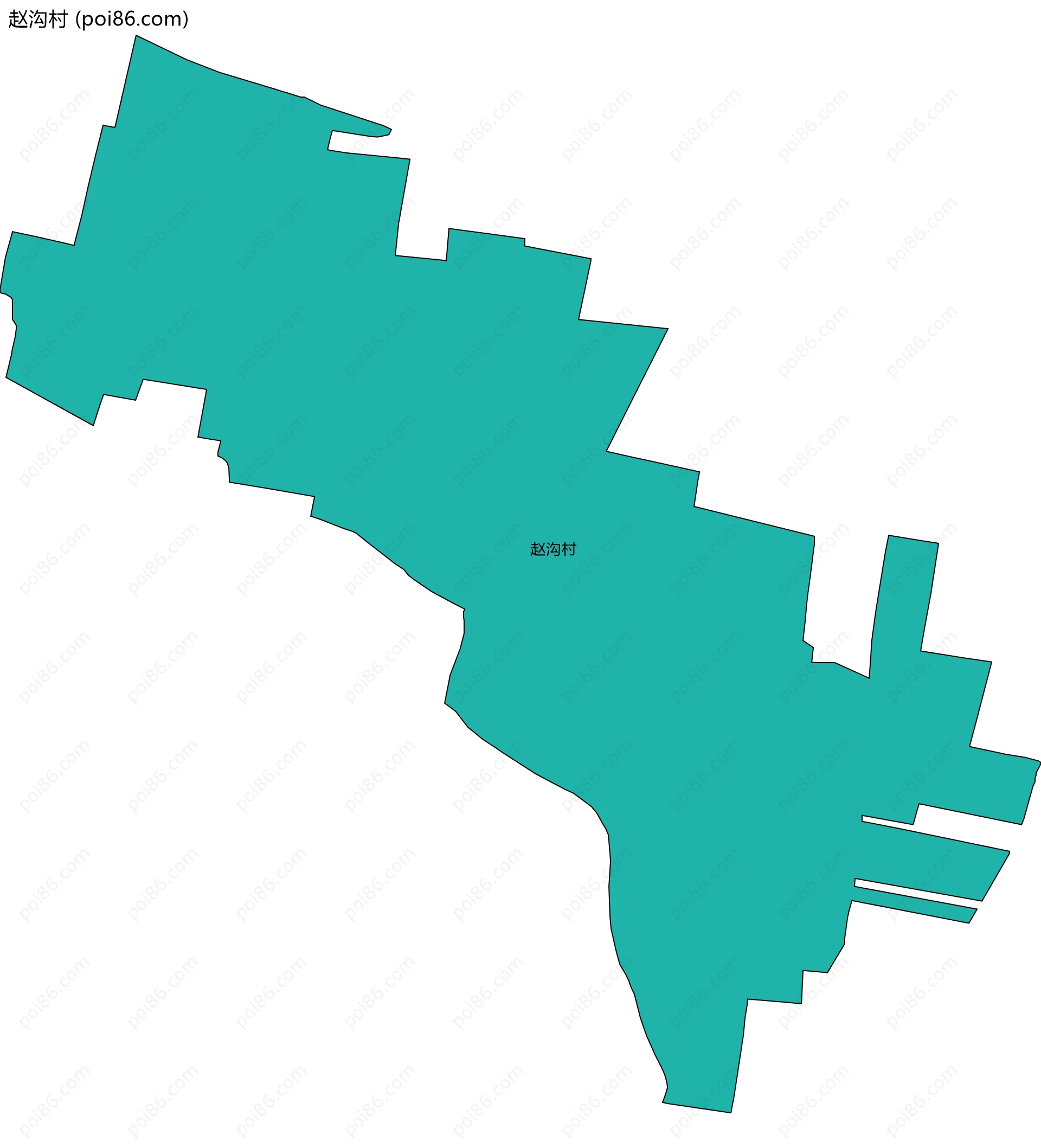 赵沟村边界地图