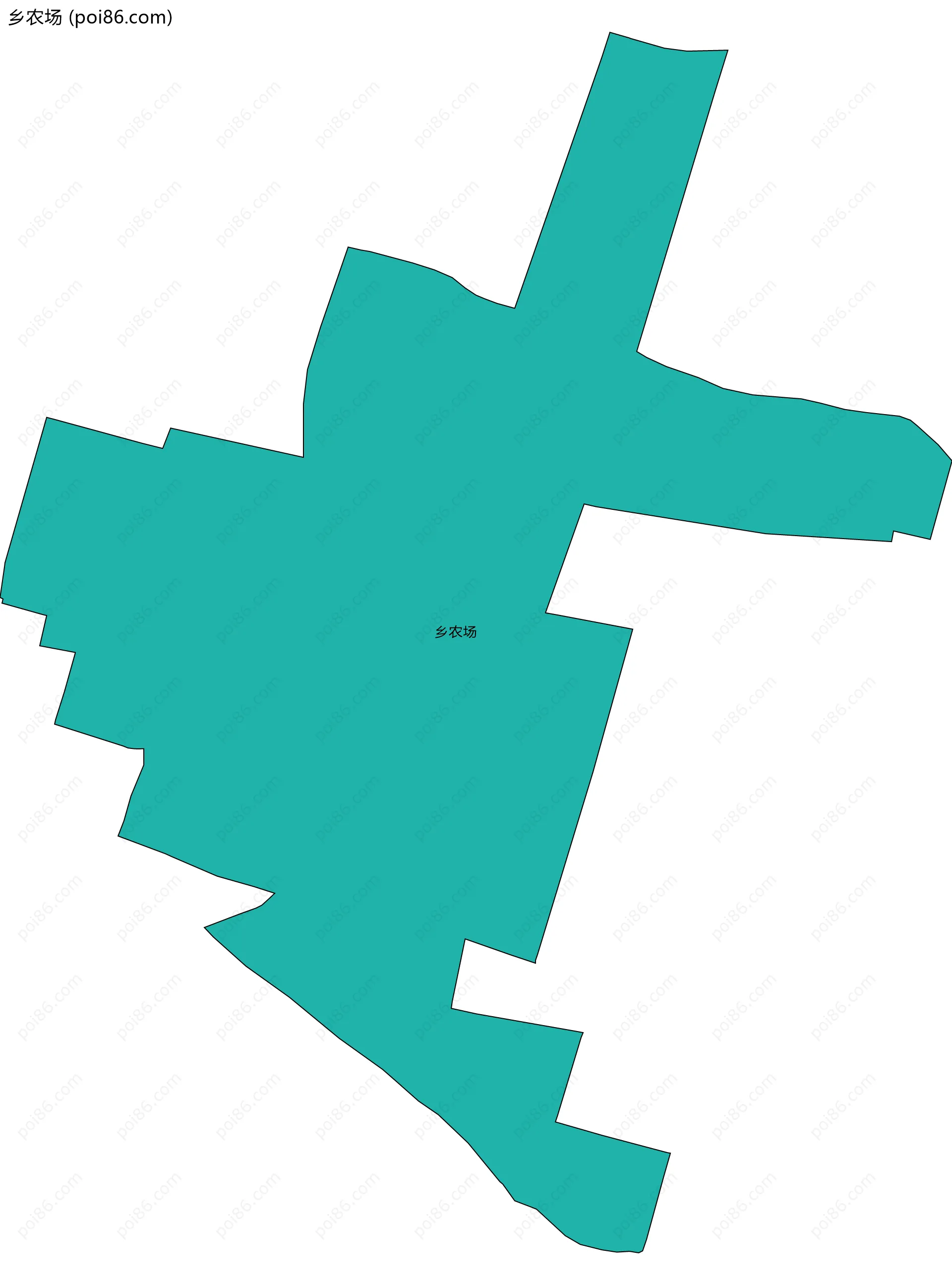 乡农场边界地图