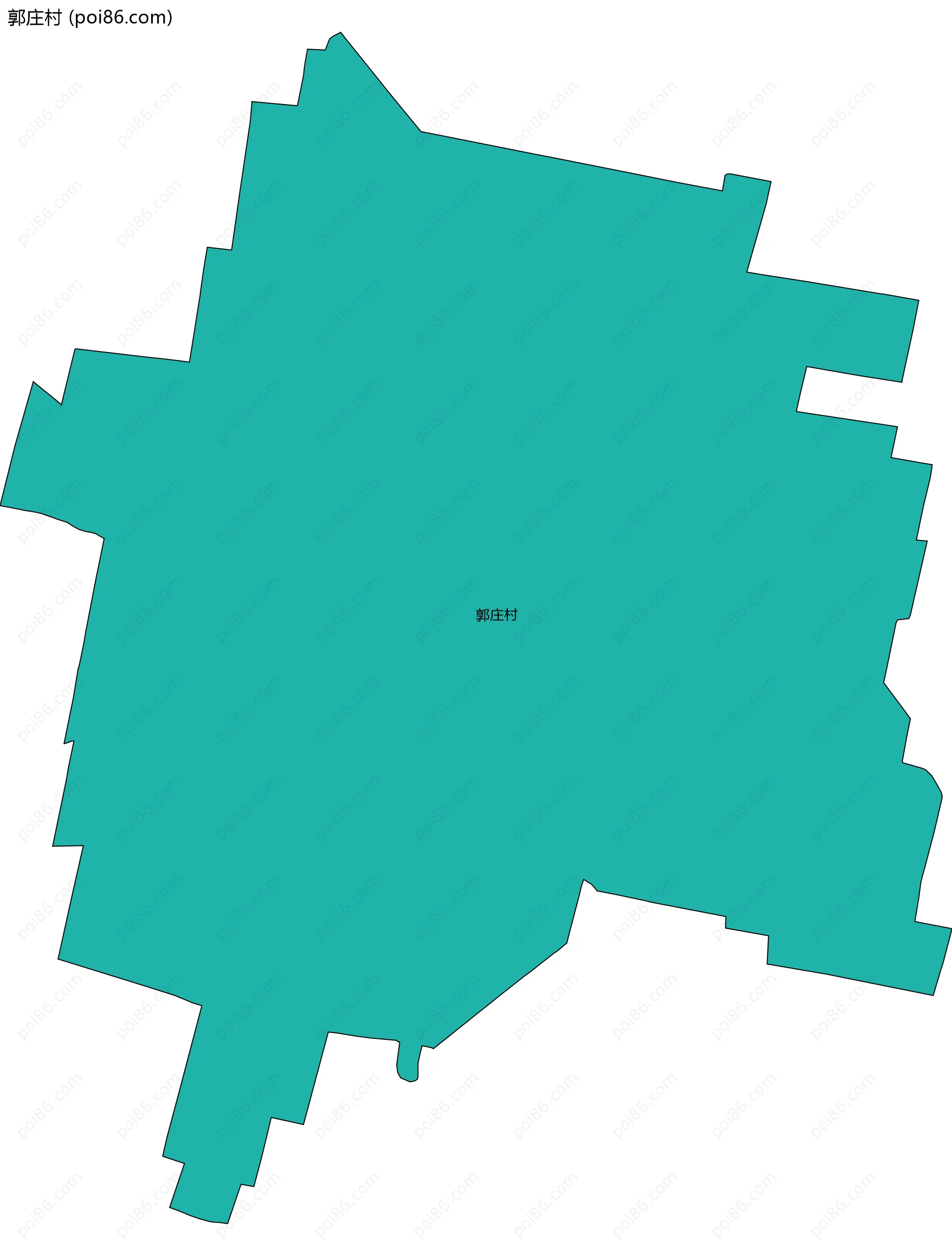 郭庄村边界地图