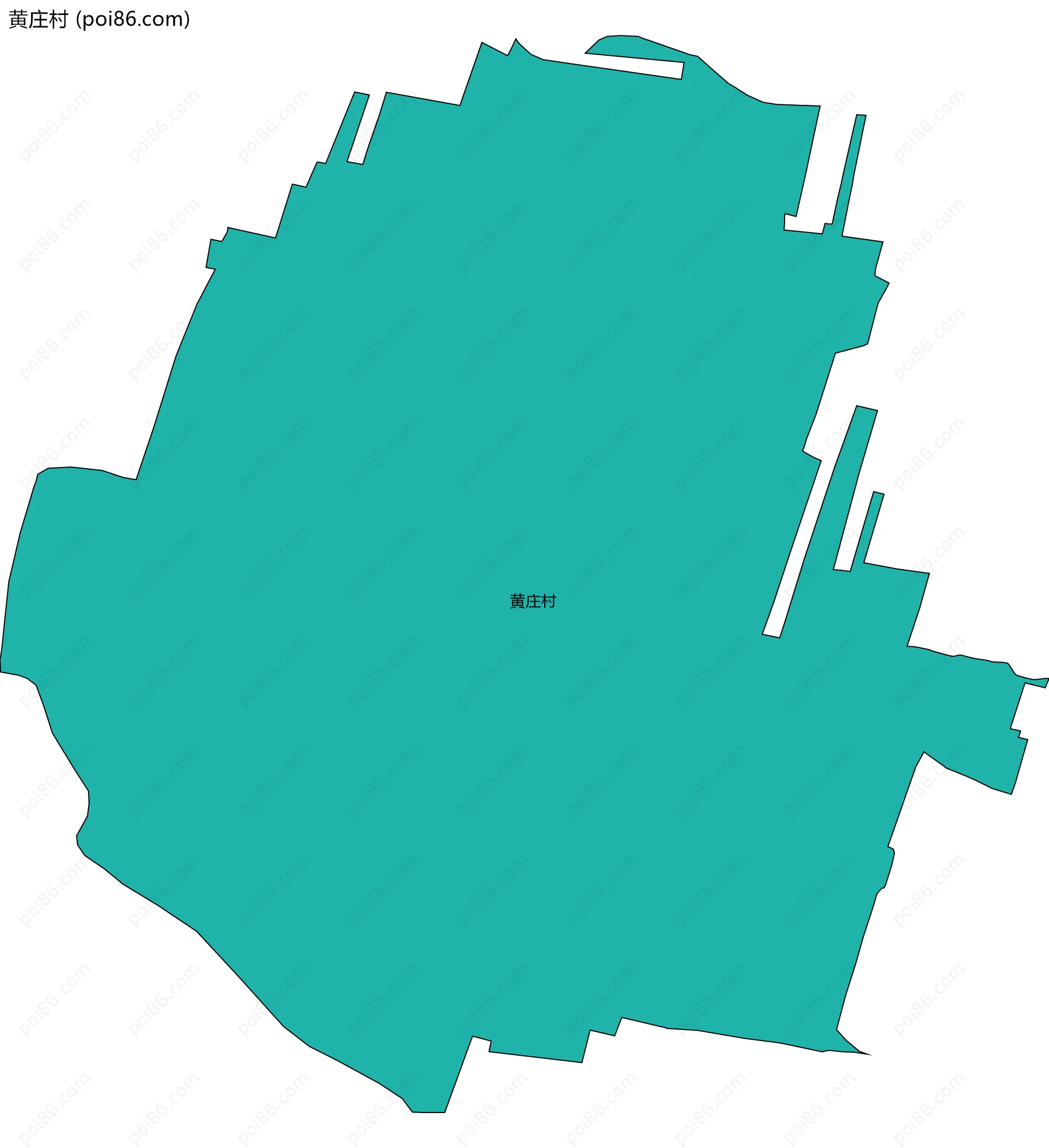 黄庄村边界地图