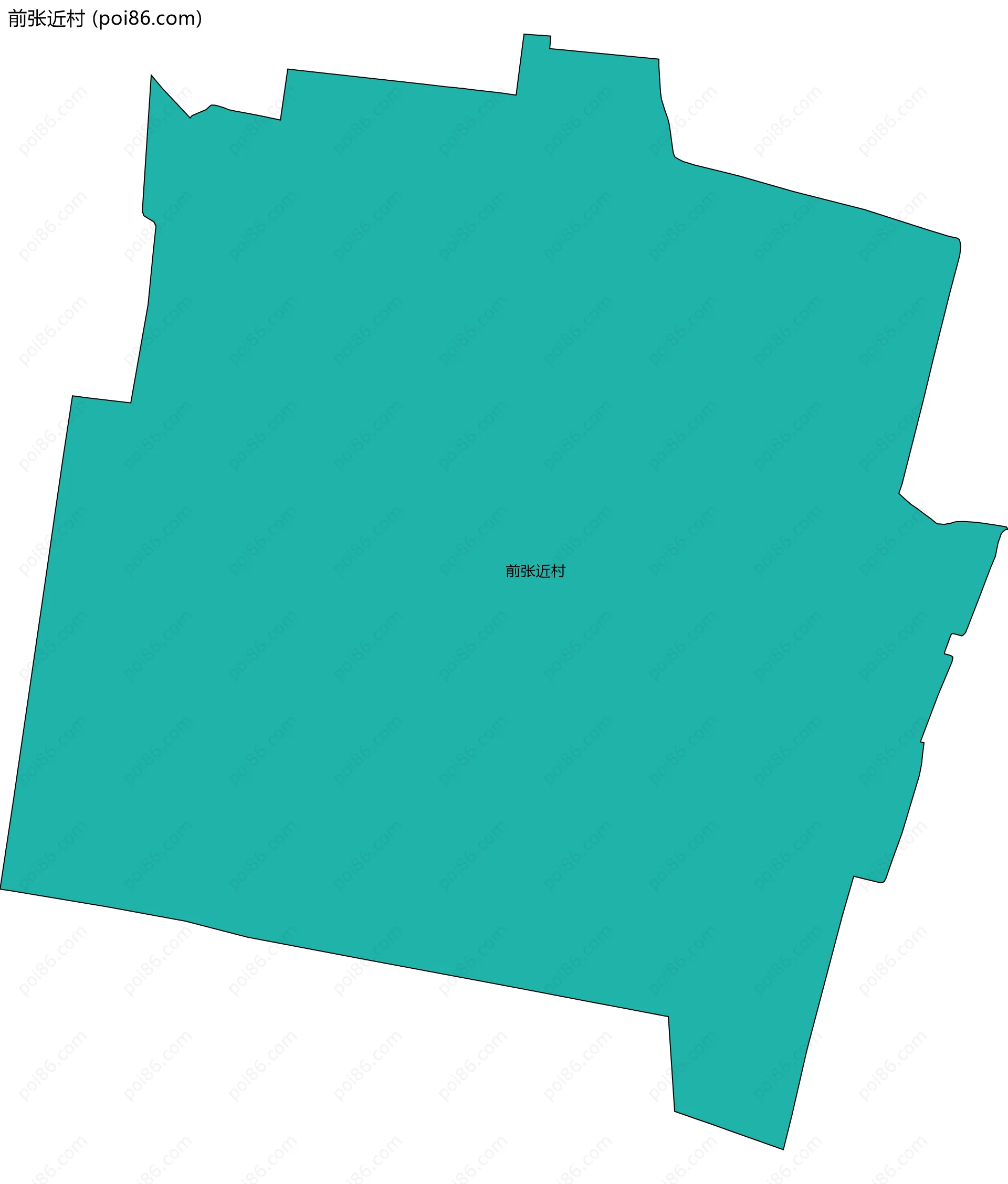 前张近村边界地图