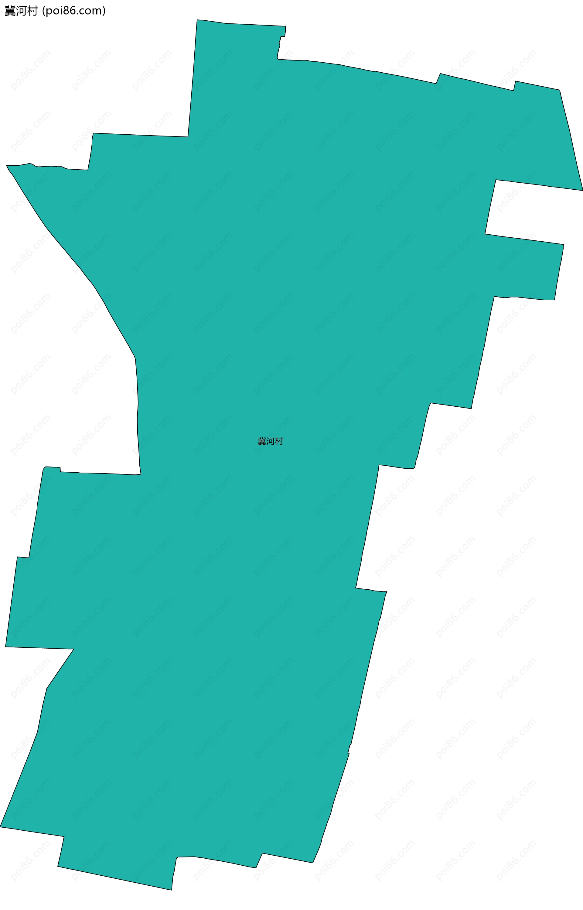 冀河村边界地图