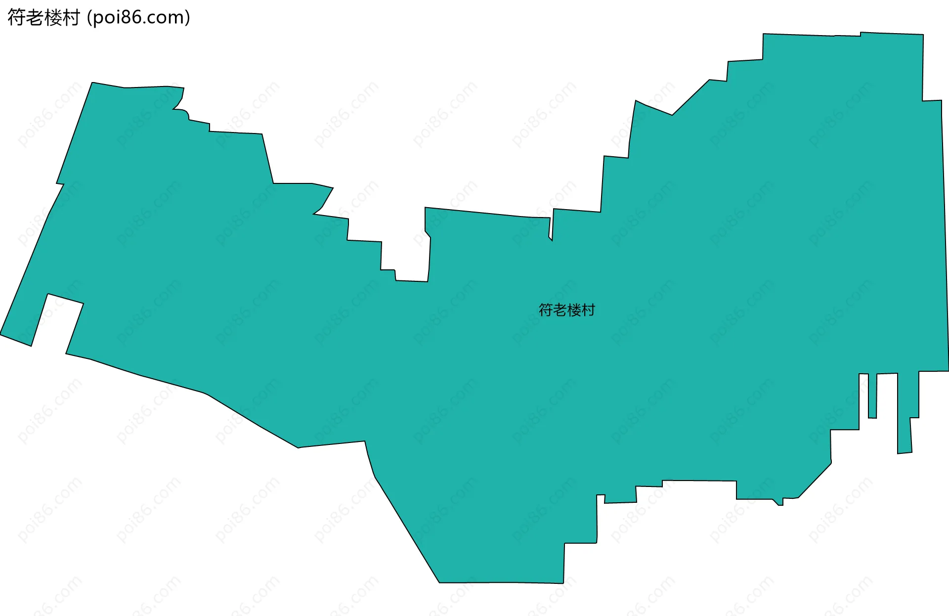 符老楼村边界地图