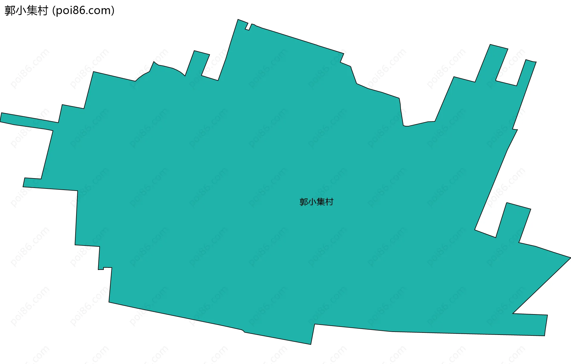 郭小集村边界地图