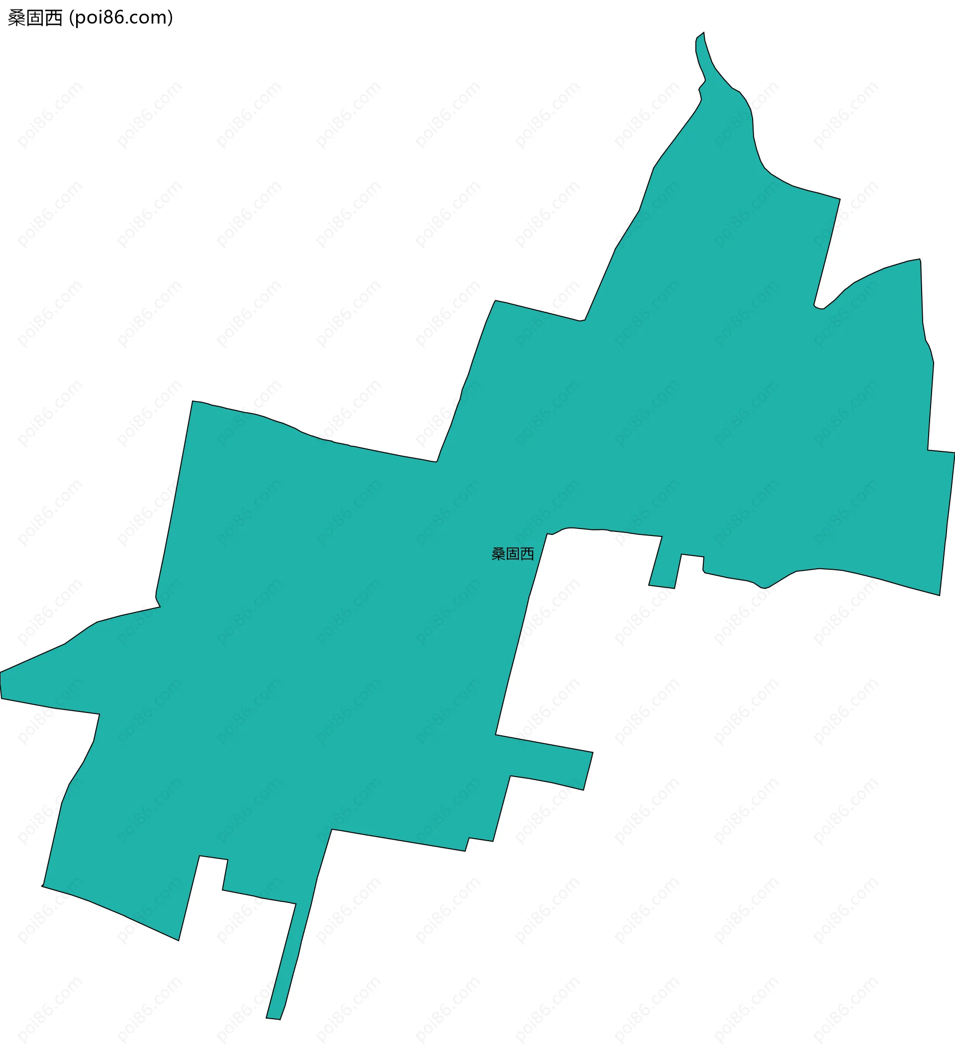 桑固西边界地图