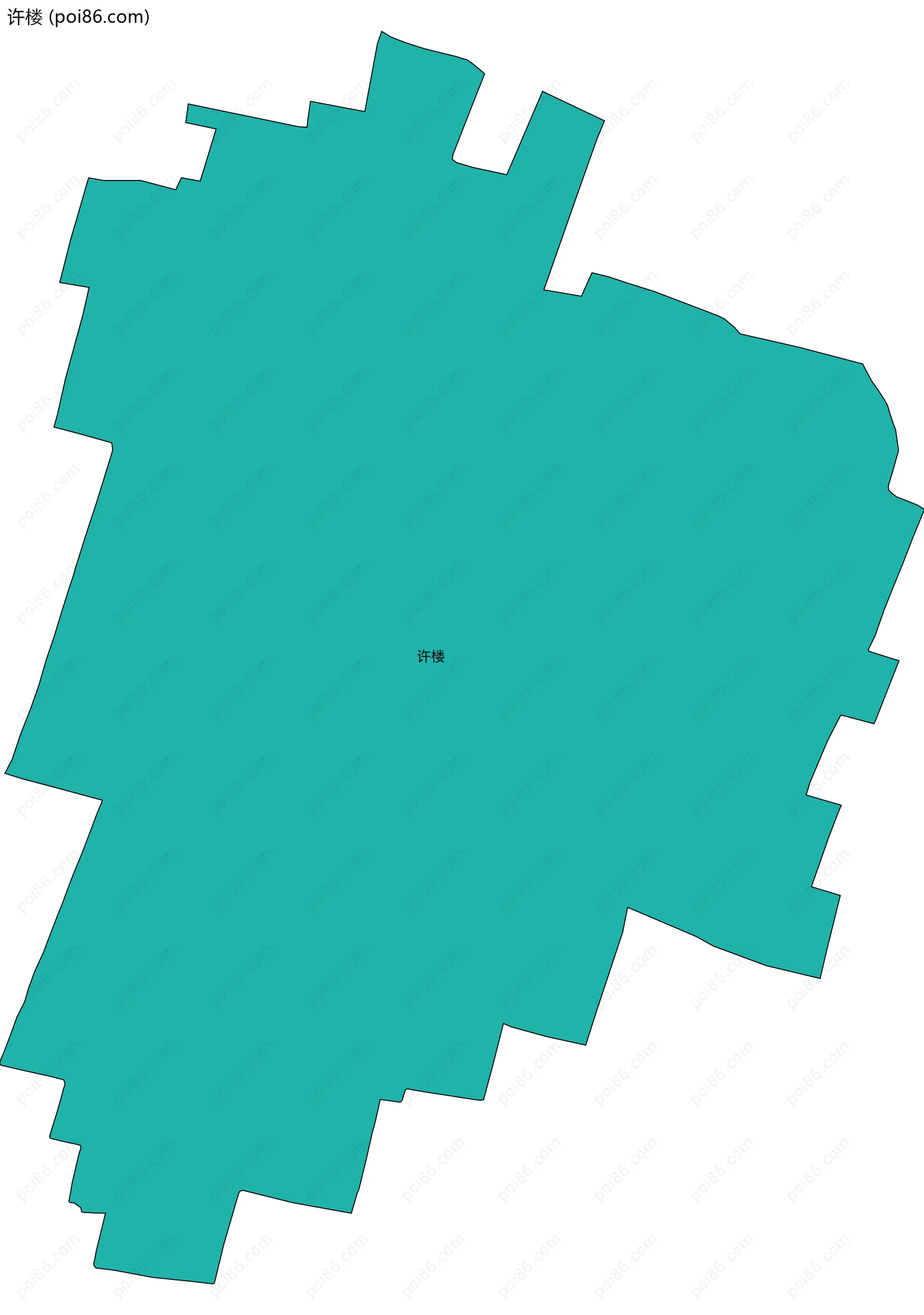 许楼边界地图