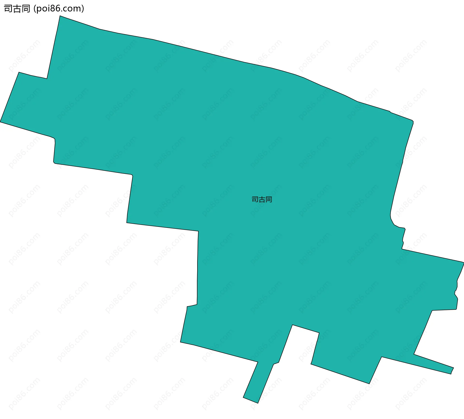 司古同边界地图