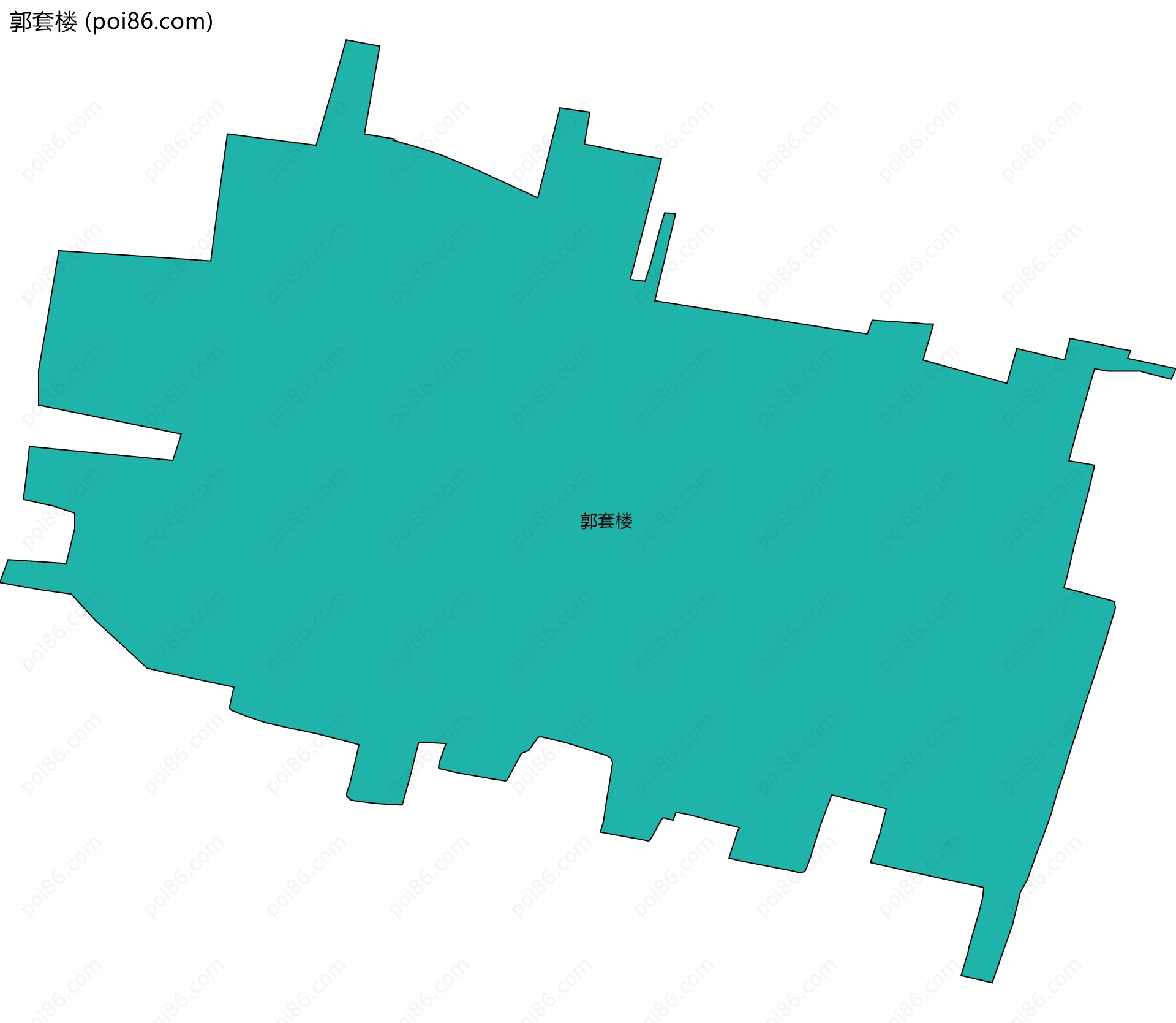 郭套楼边界地图