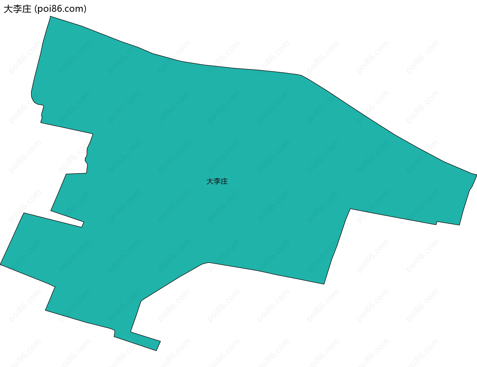 大李庄边界地图