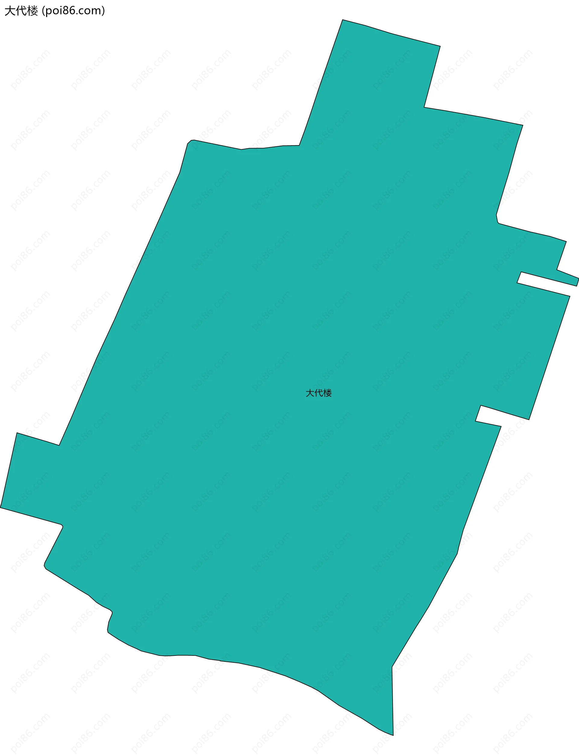 大代楼边界地图