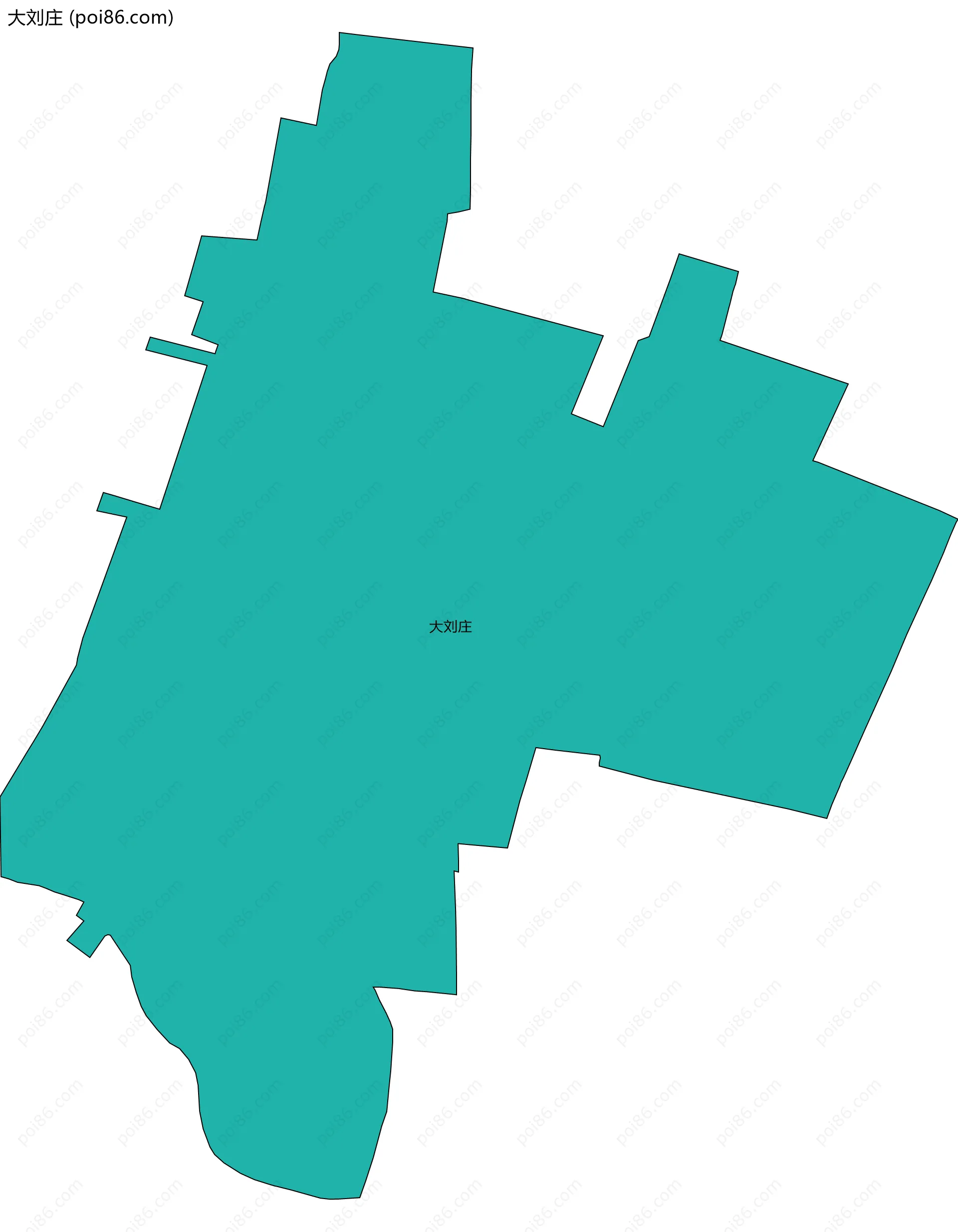 大刘庄边界地图