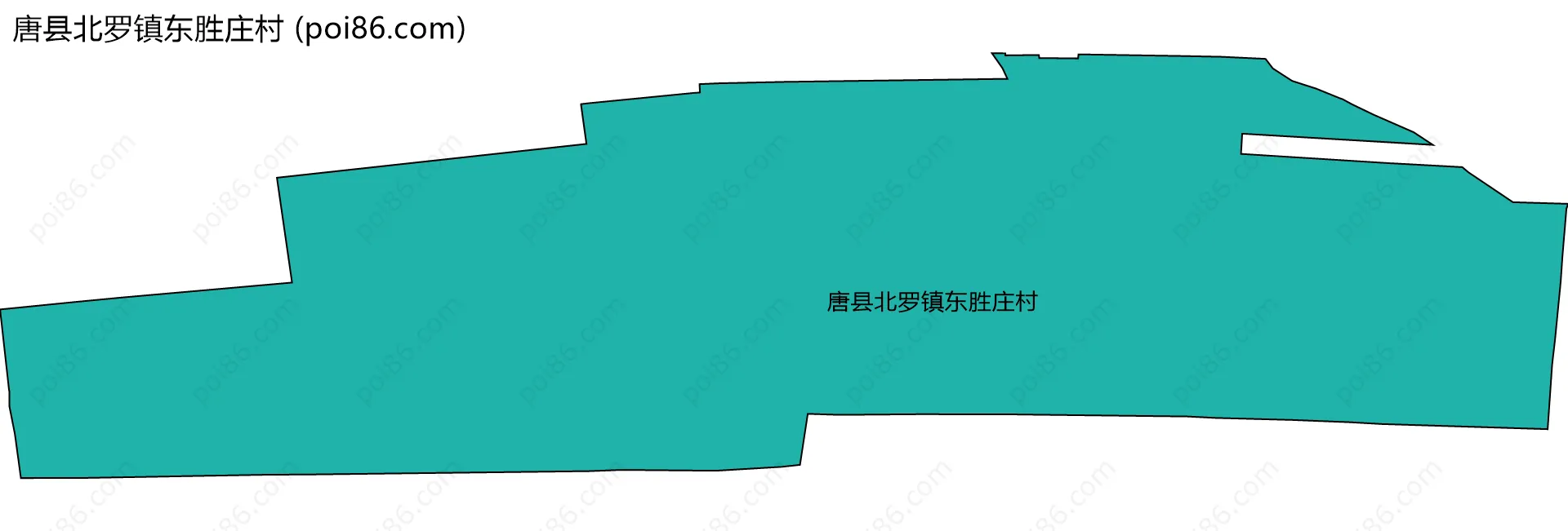 唐县北罗镇东胜庄村边界地图