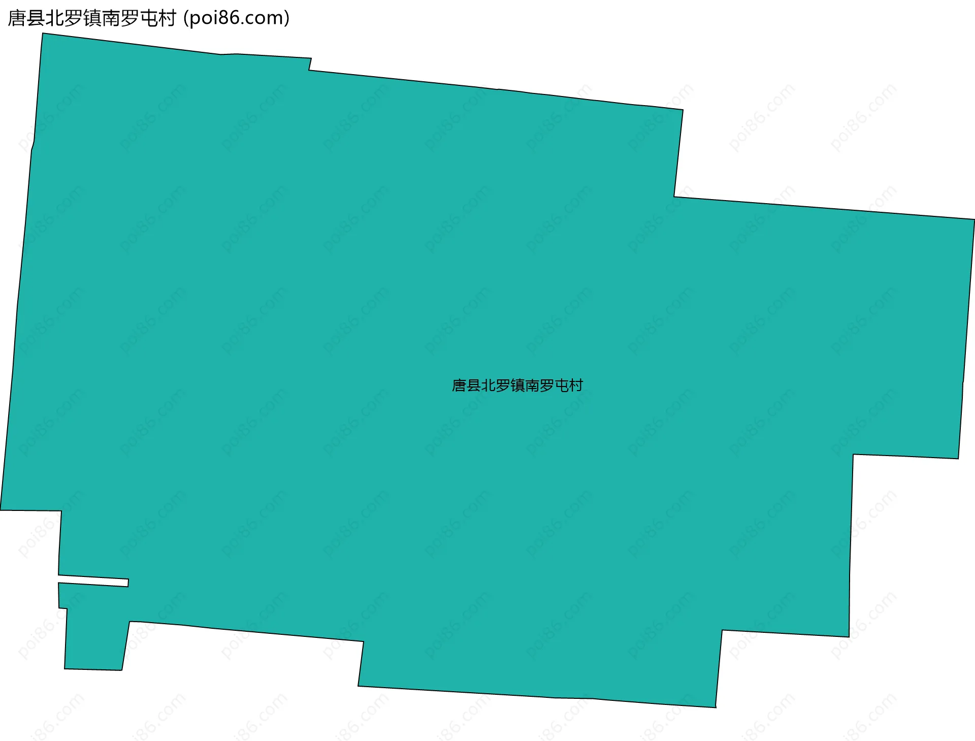 唐县北罗镇南罗屯村边界地图