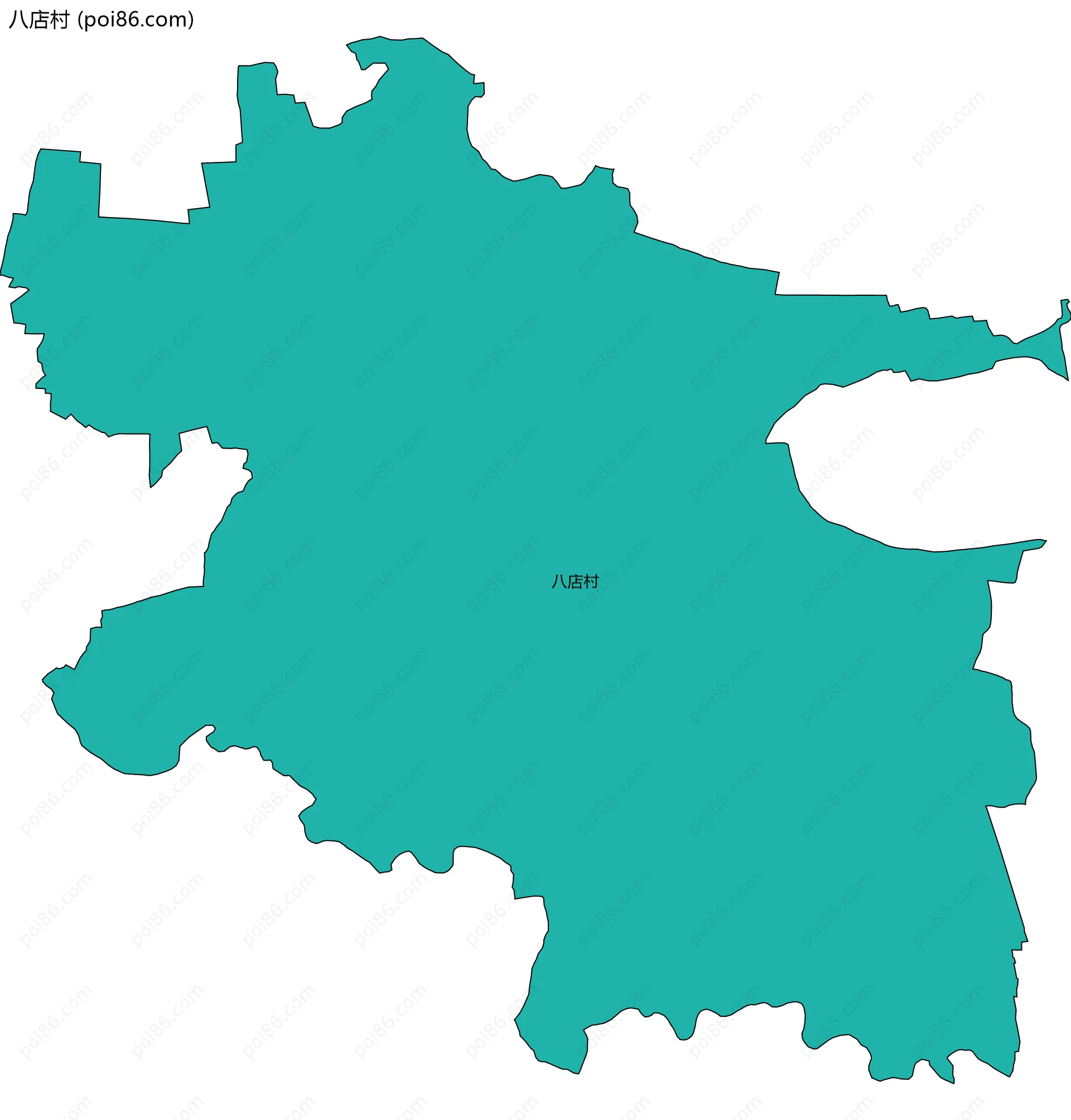 八店村边界地图