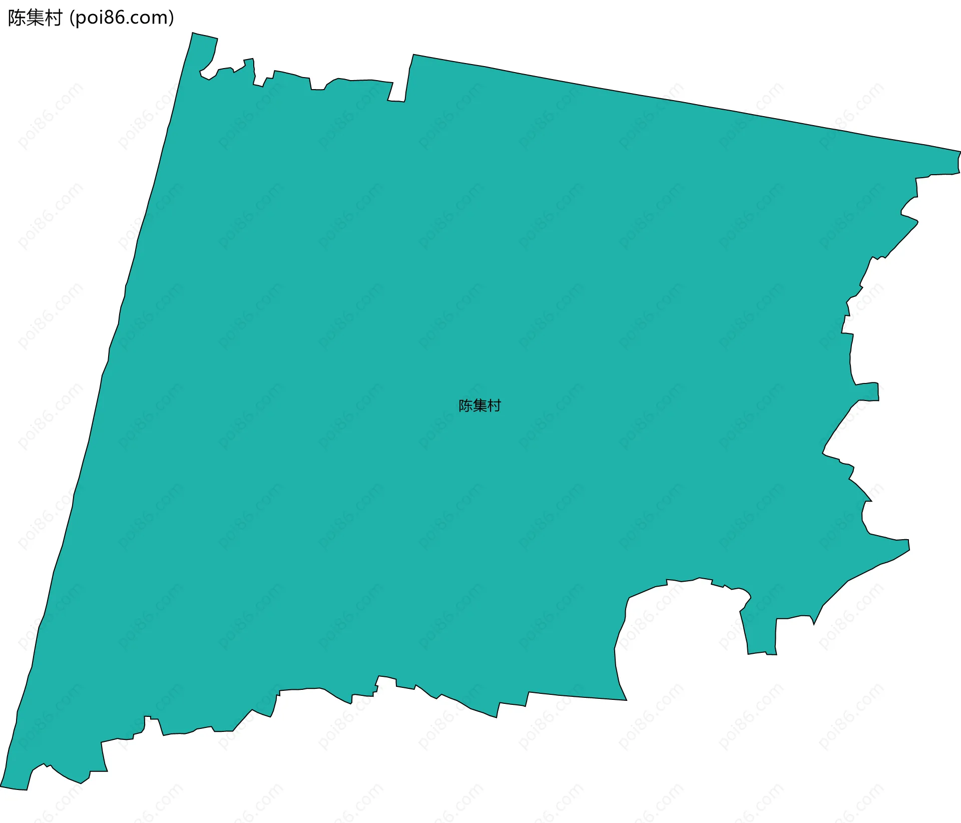 陈集村边界地图