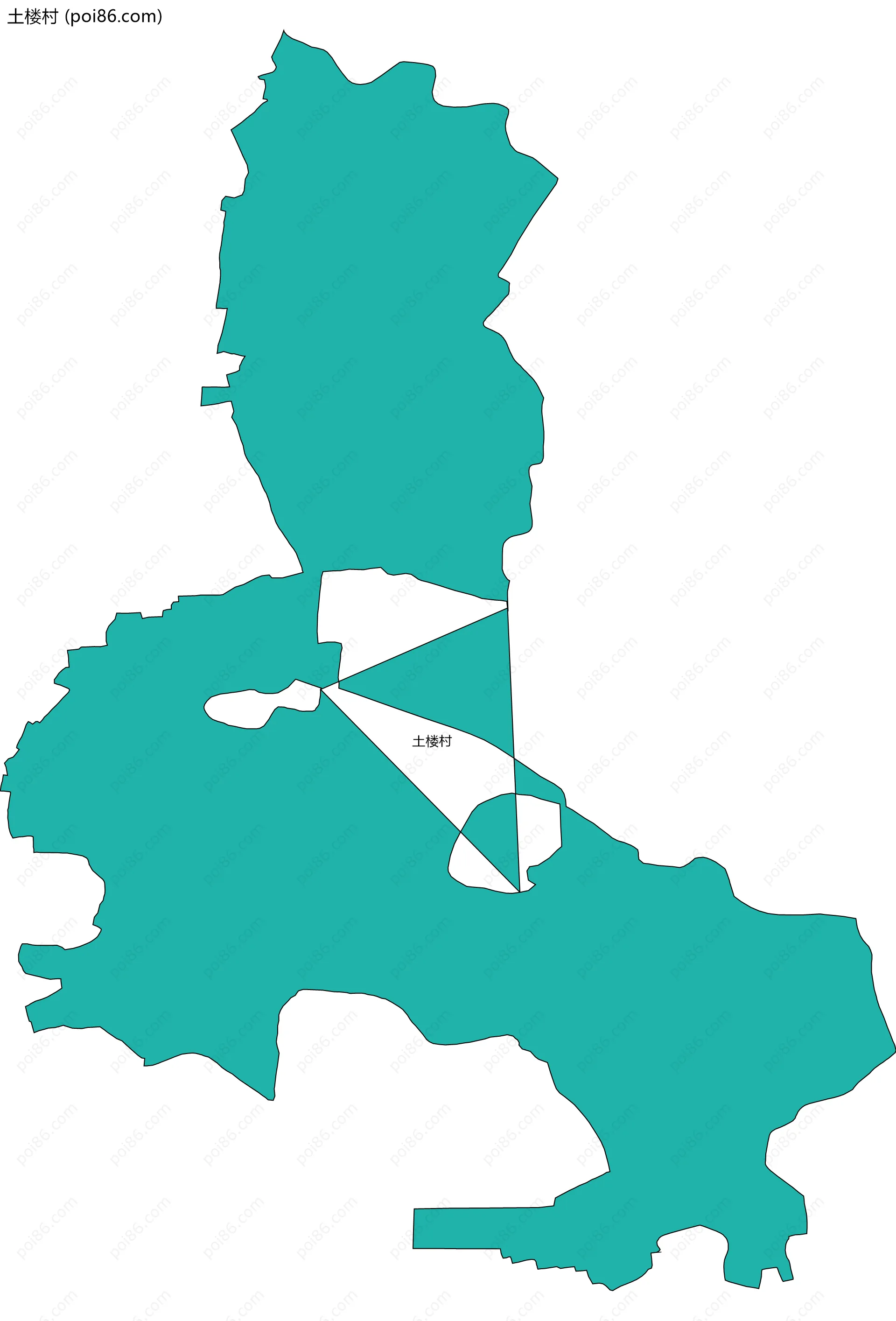 土楼村边界地图