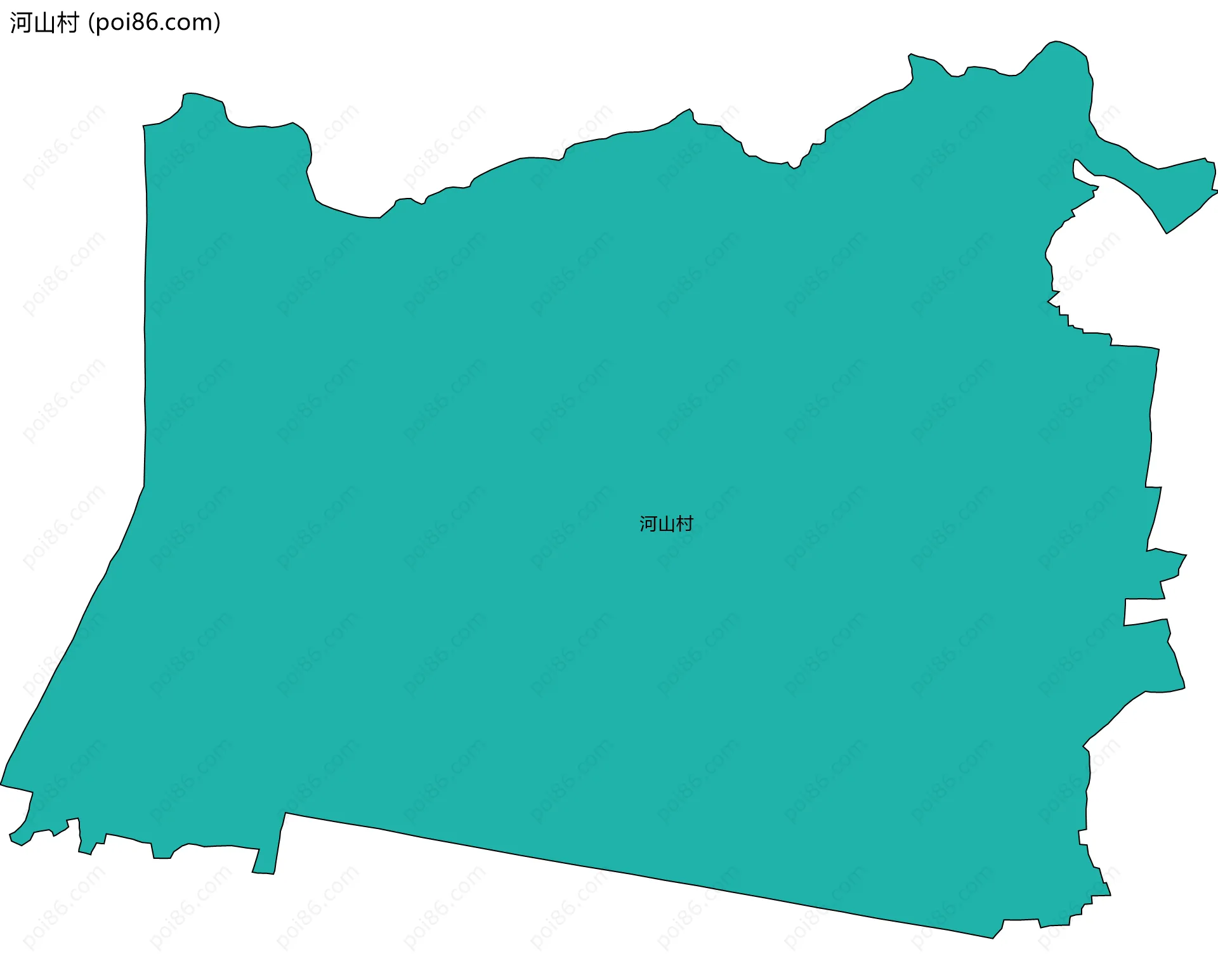 河山村边界地图