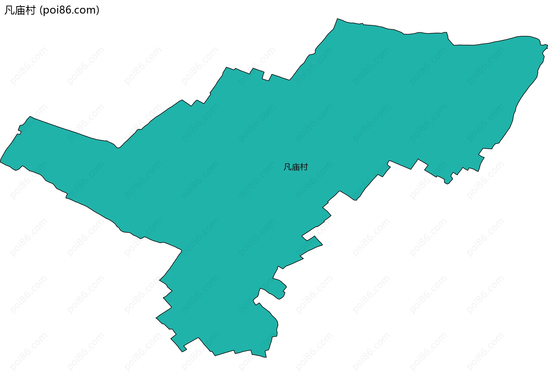 凡庙村边界地图
