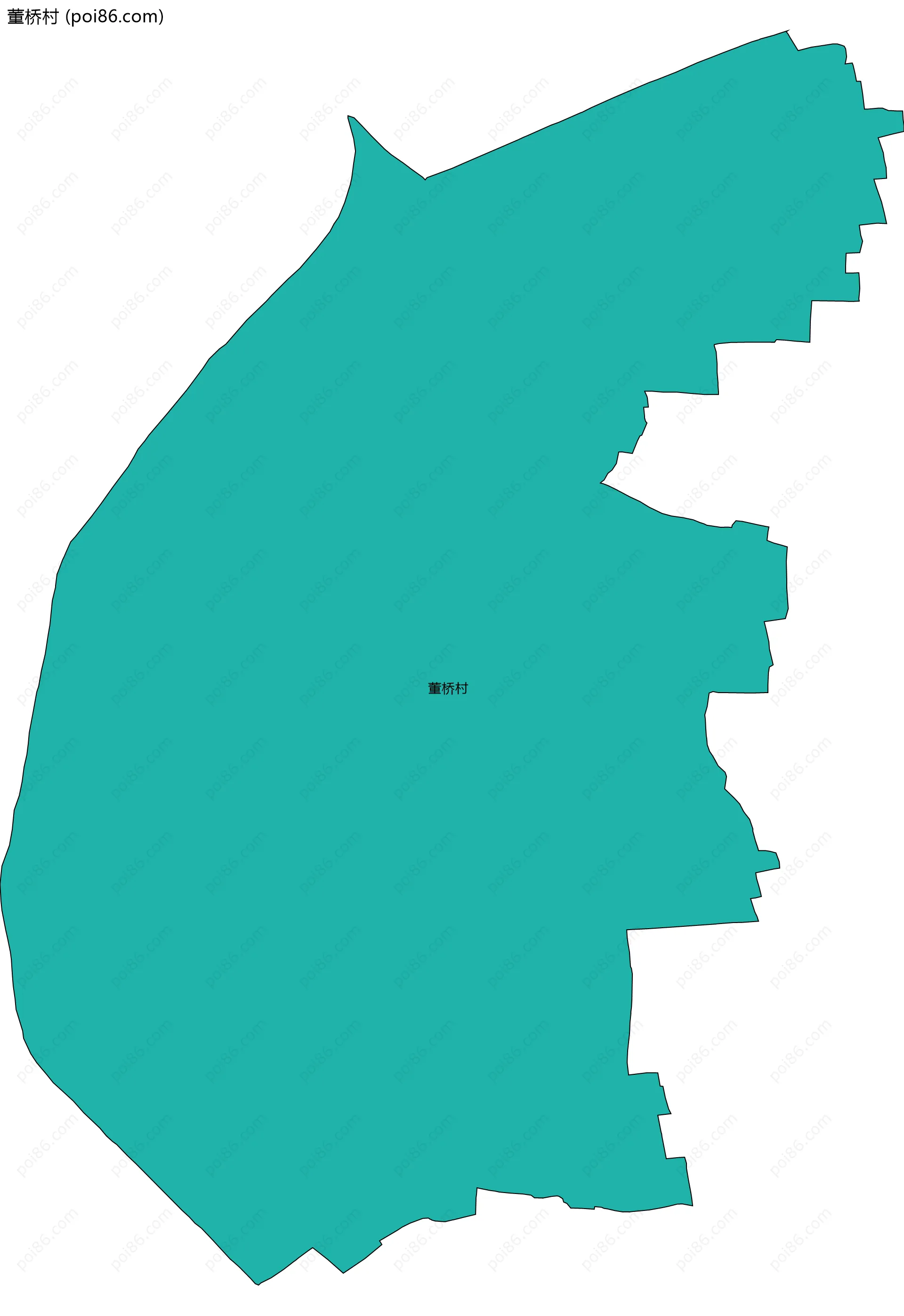 董桥村边界地图