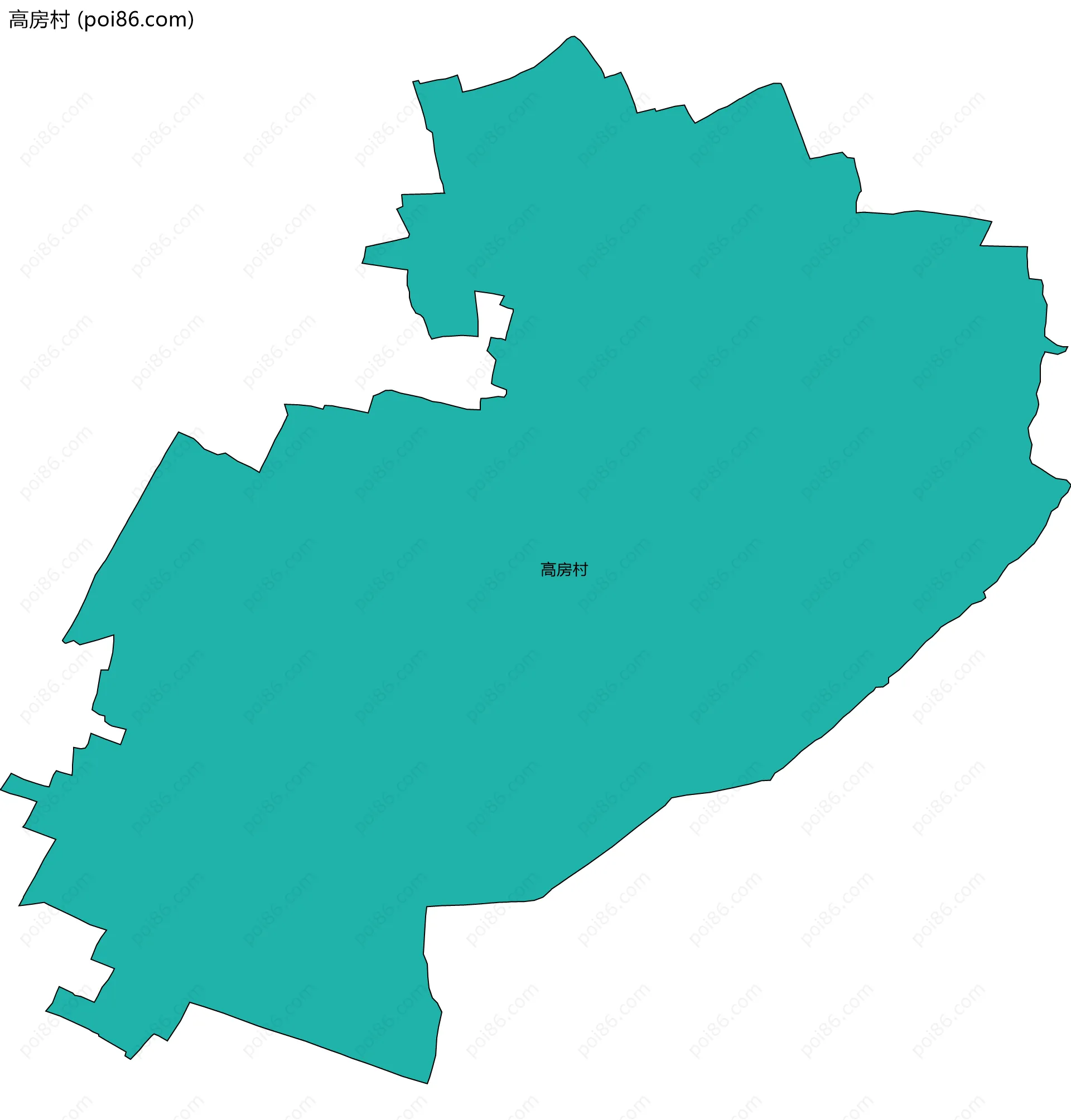 高房村边界地图