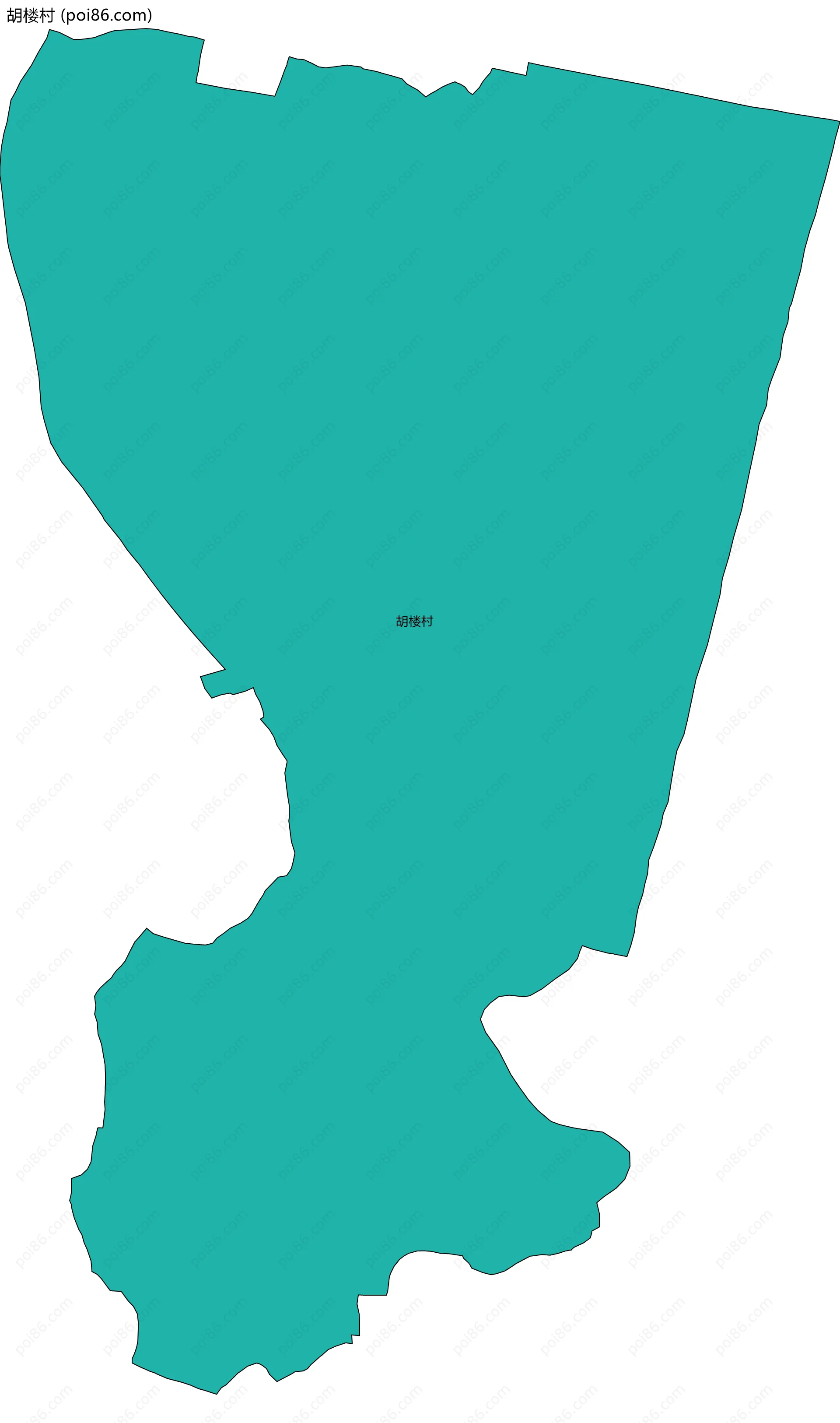 胡楼村边界地图