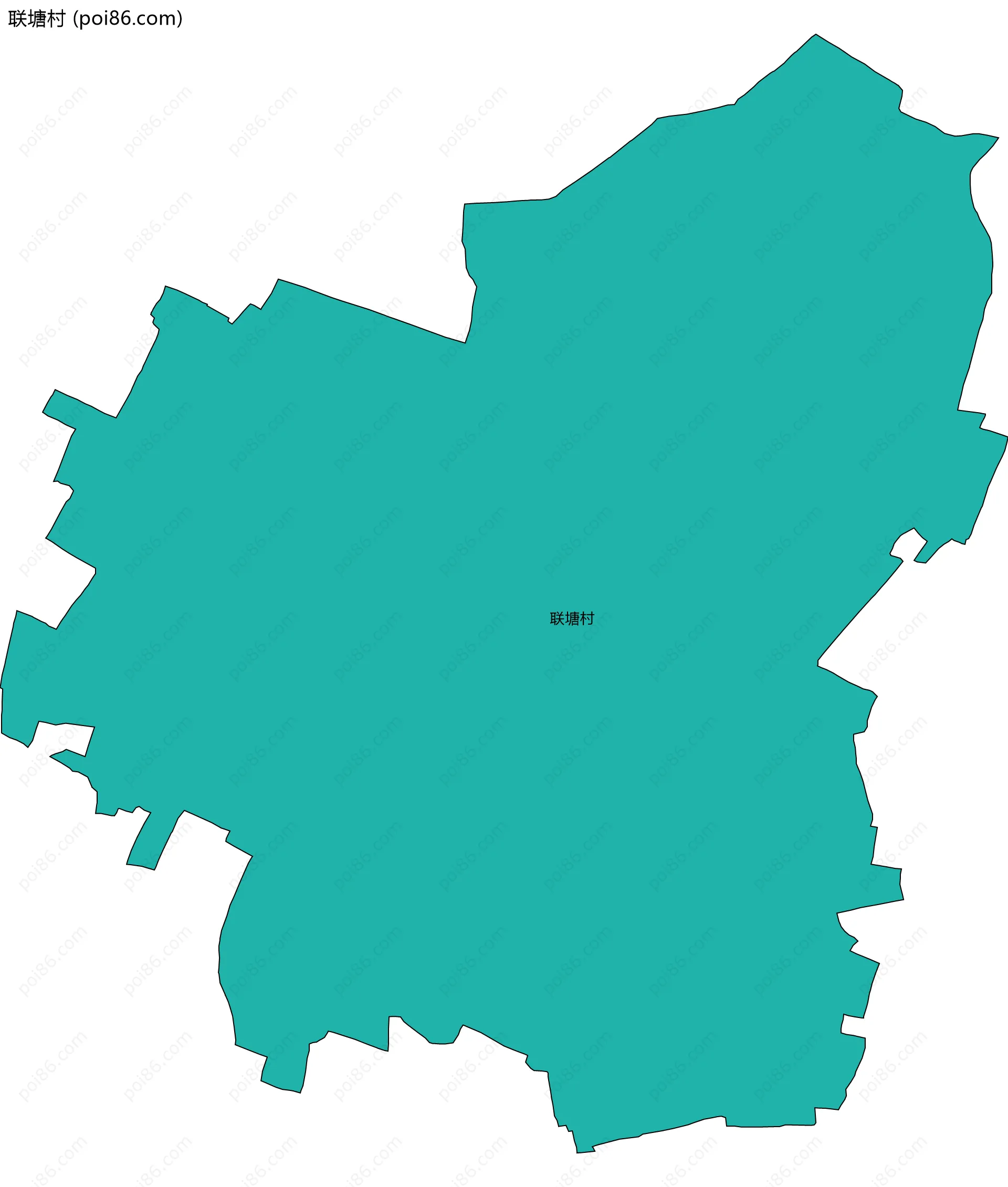 联塘村边界地图