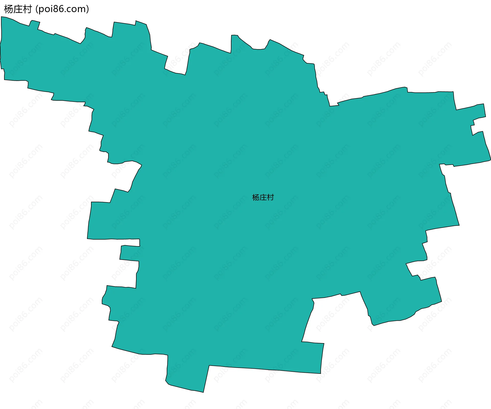 杨庄村边界地图