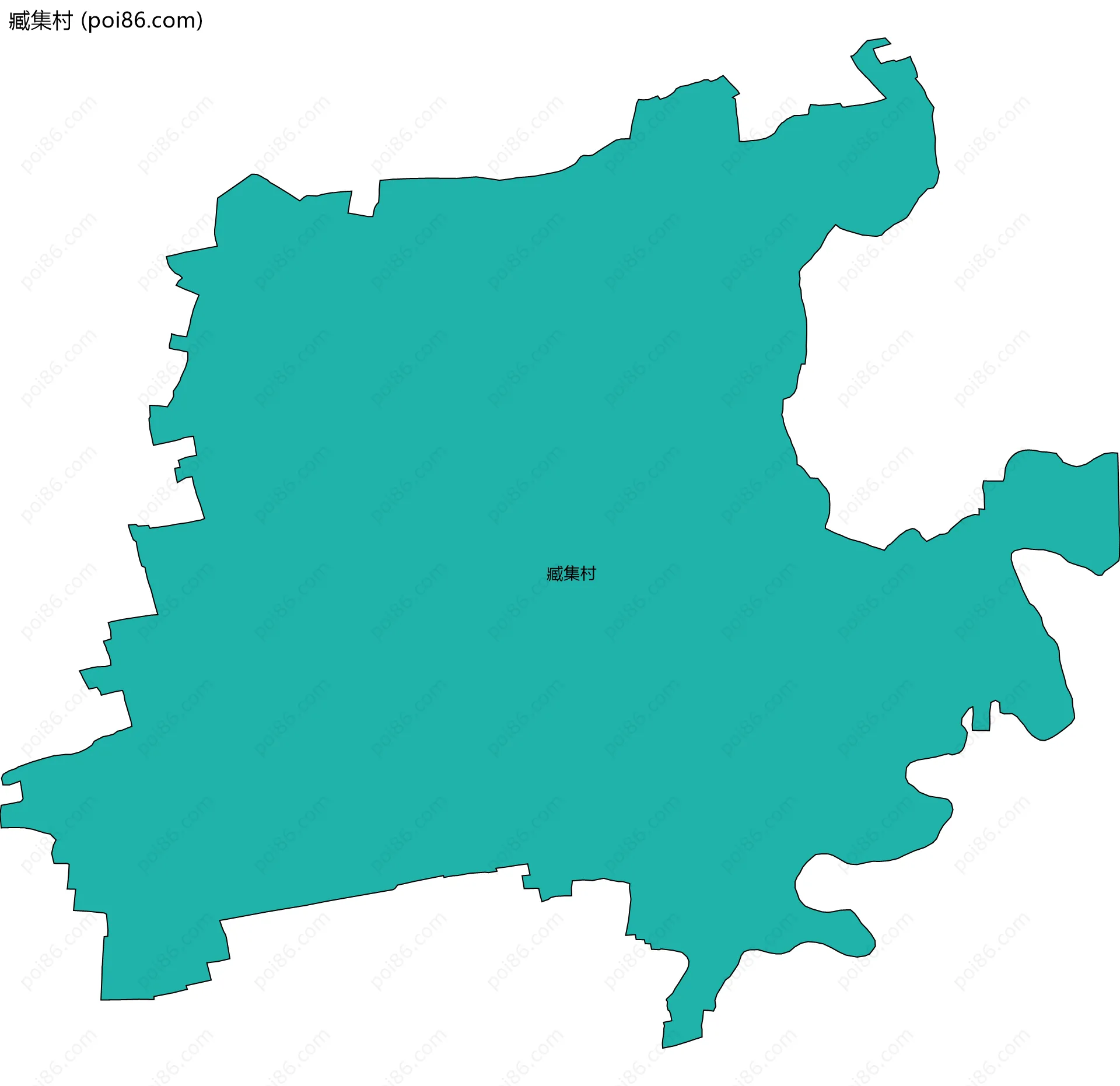 臧集村边界地图