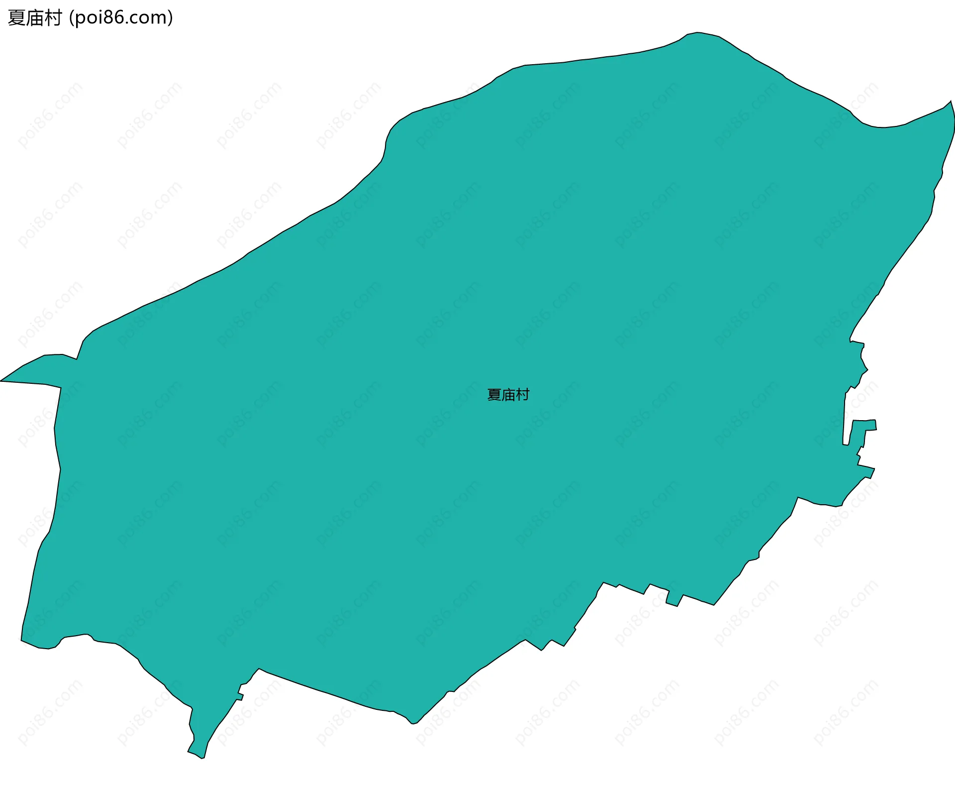 夏庙村边界地图