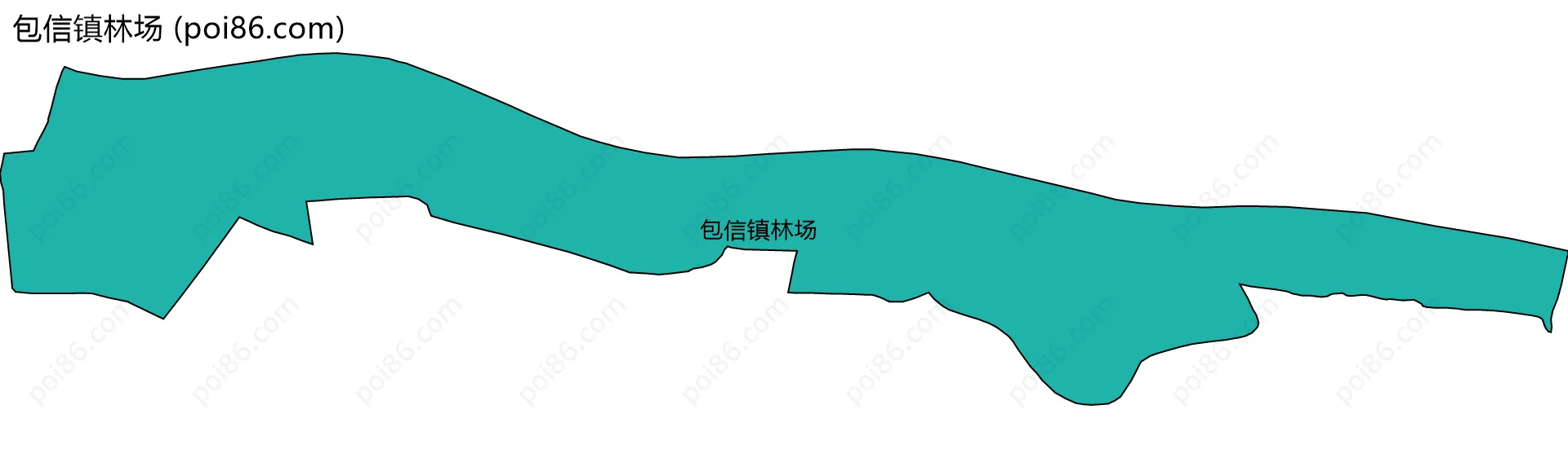 包信镇林场边界地图