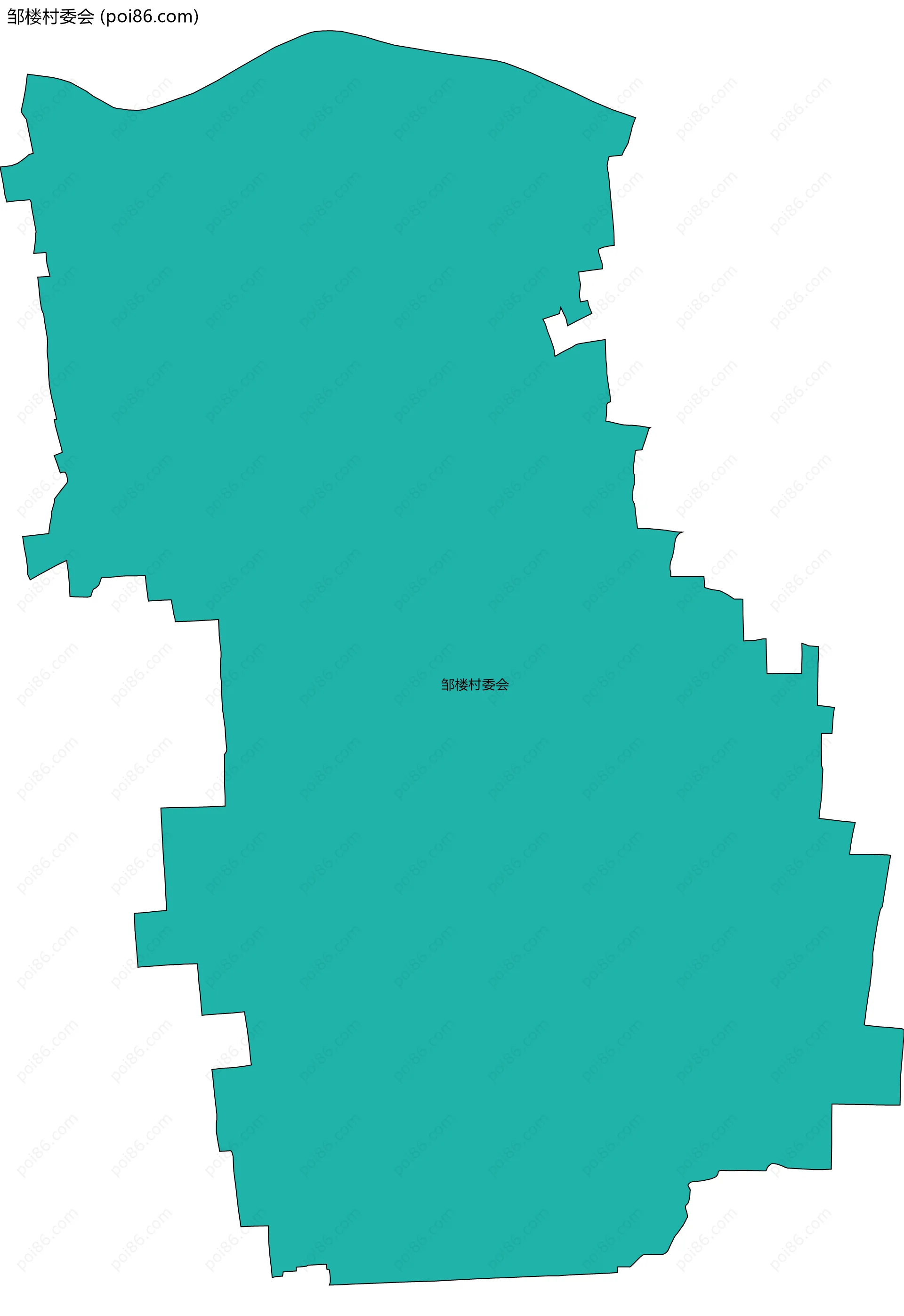 邹楼村委会边界地图