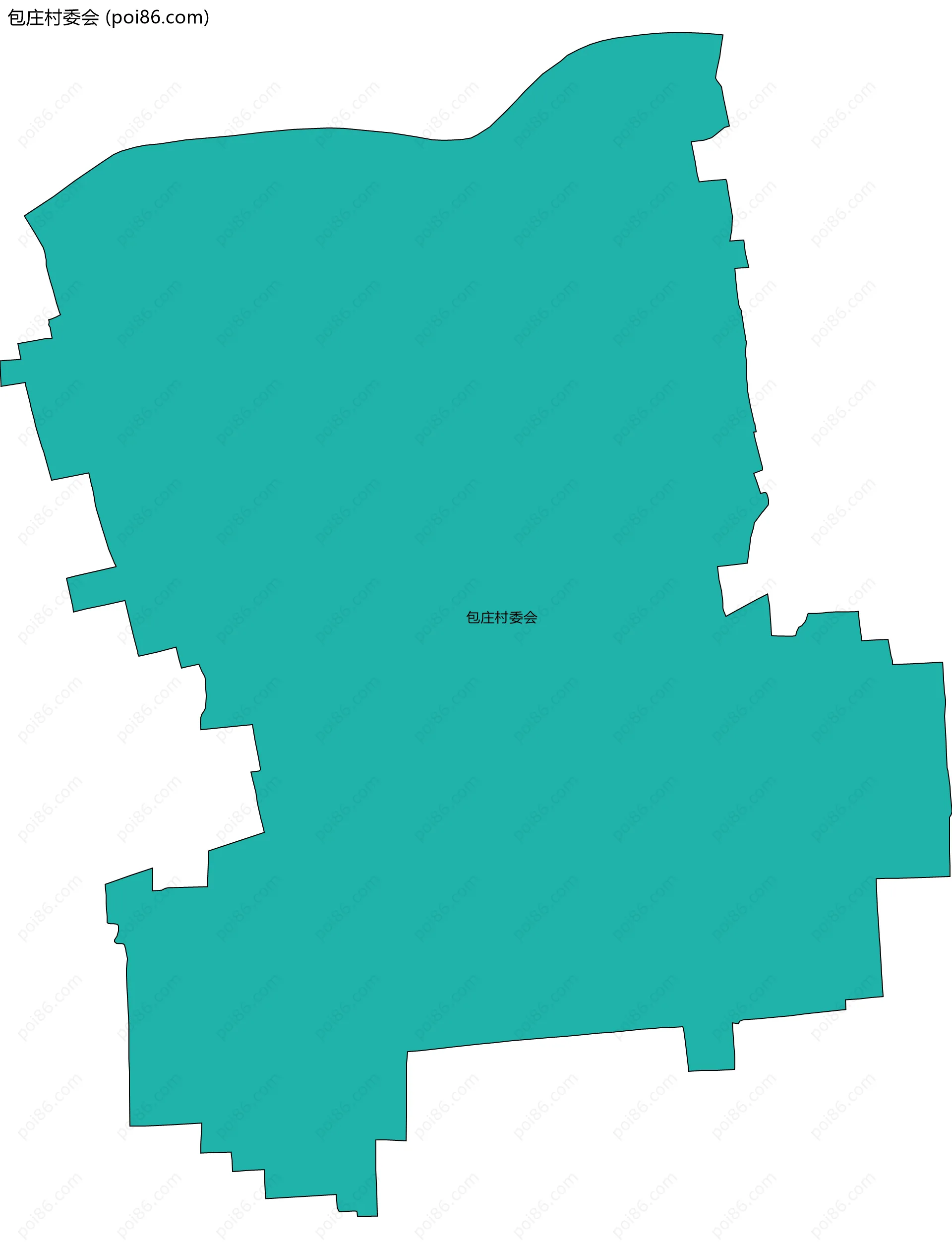 包庄村委会边界地图