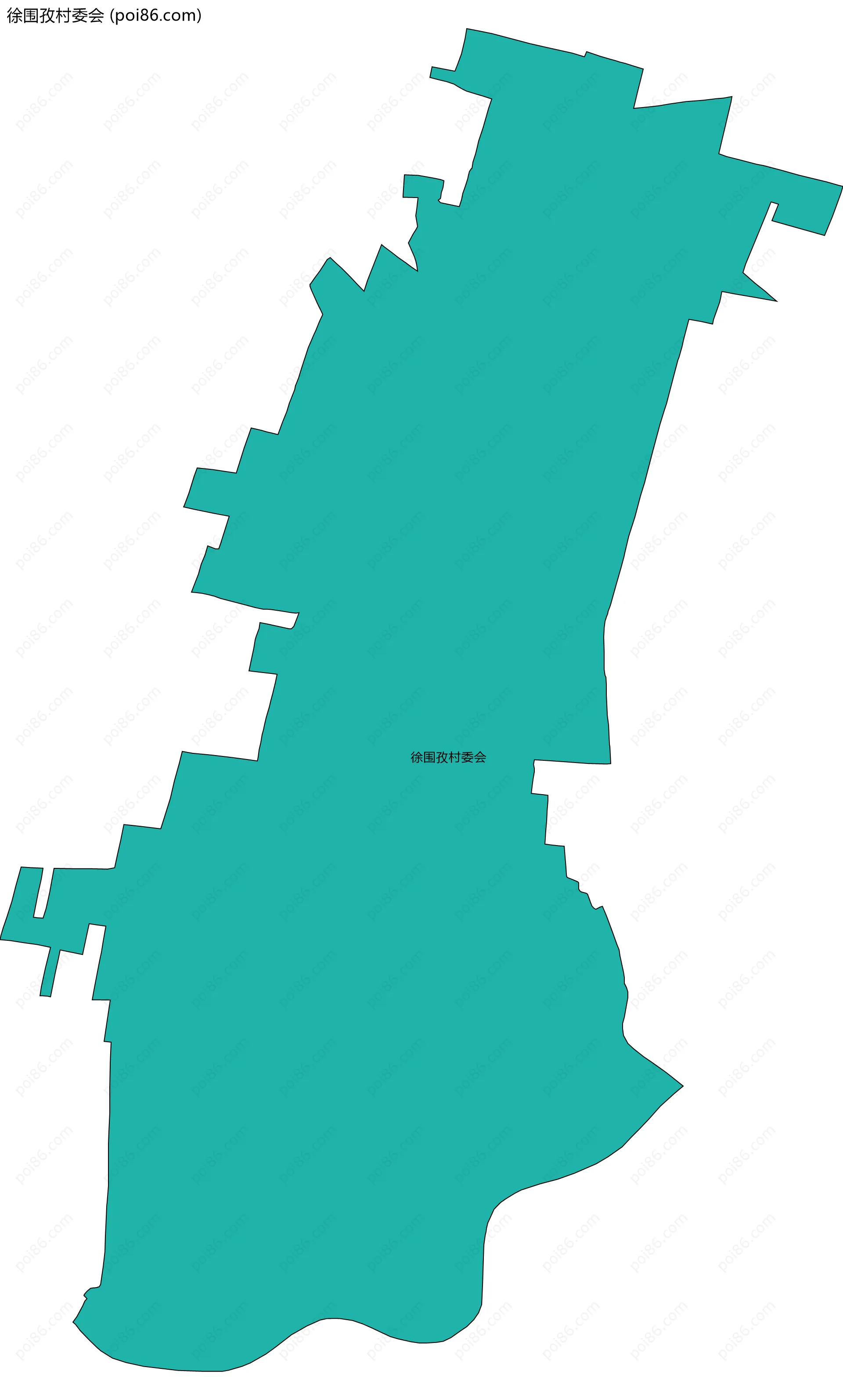 徐围孜村委会边界地图