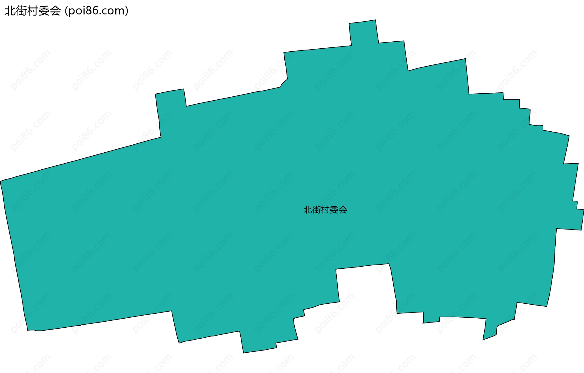 北街村委会边界地图