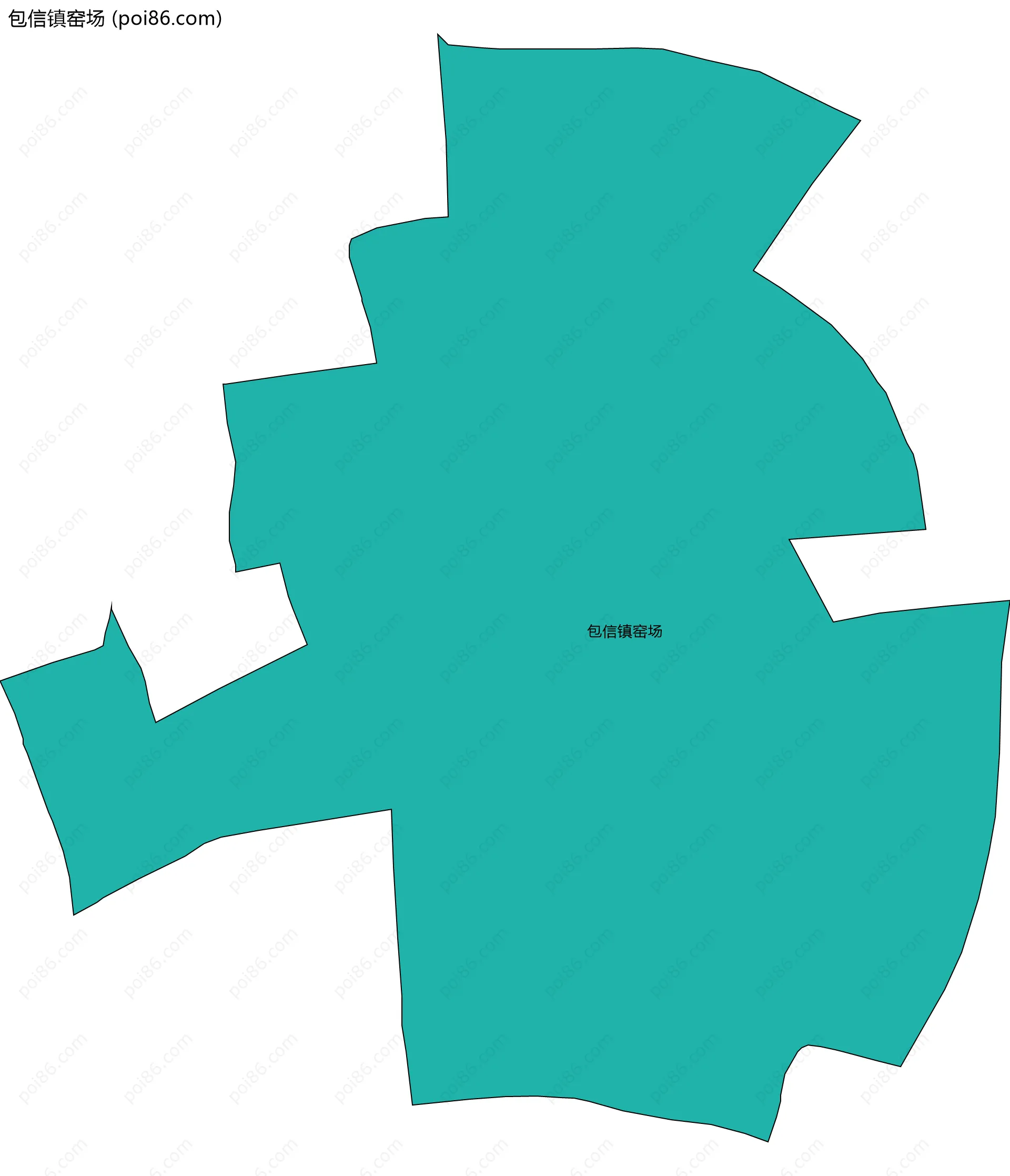 包信镇窑场边界地图