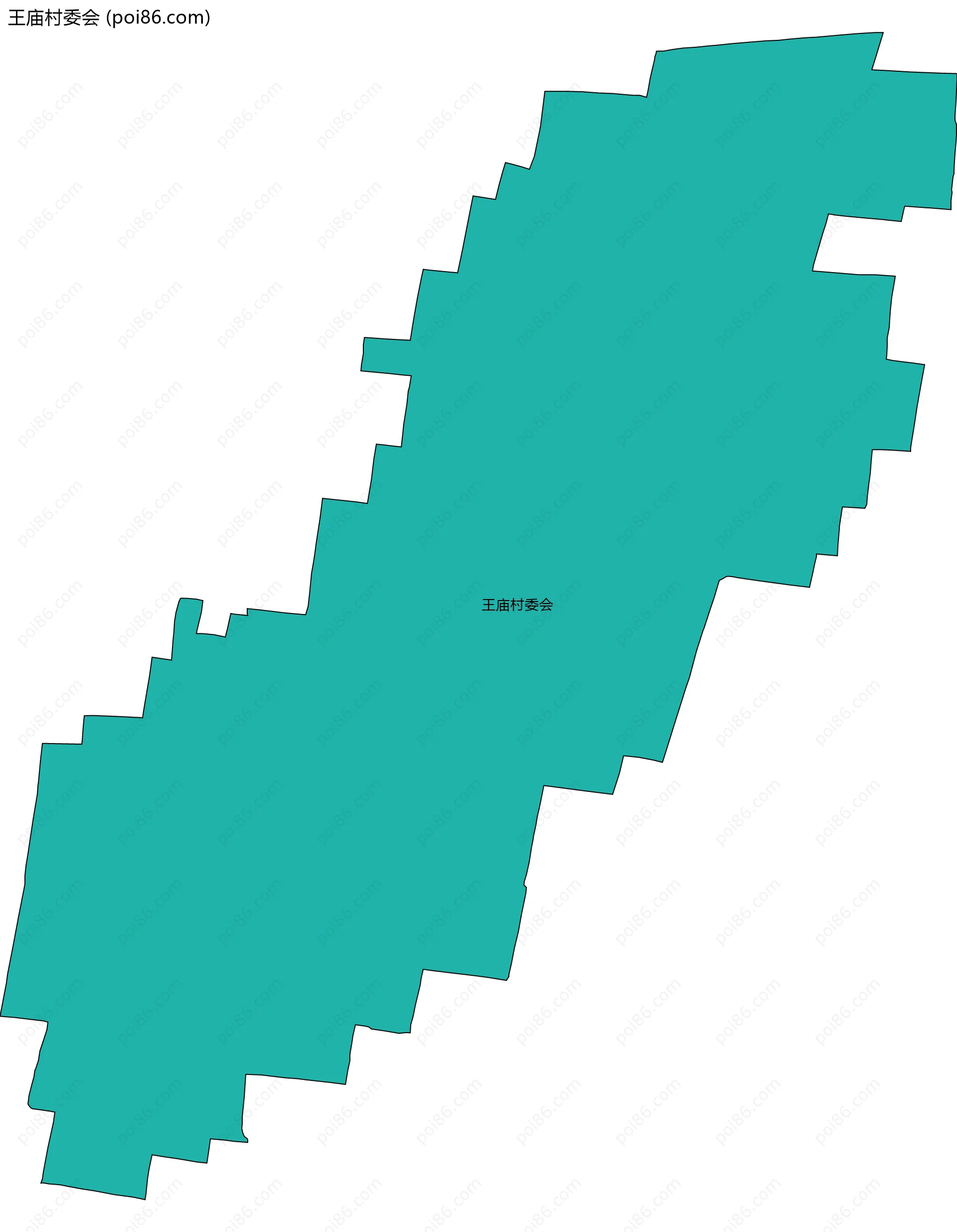王庙村委会边界地图