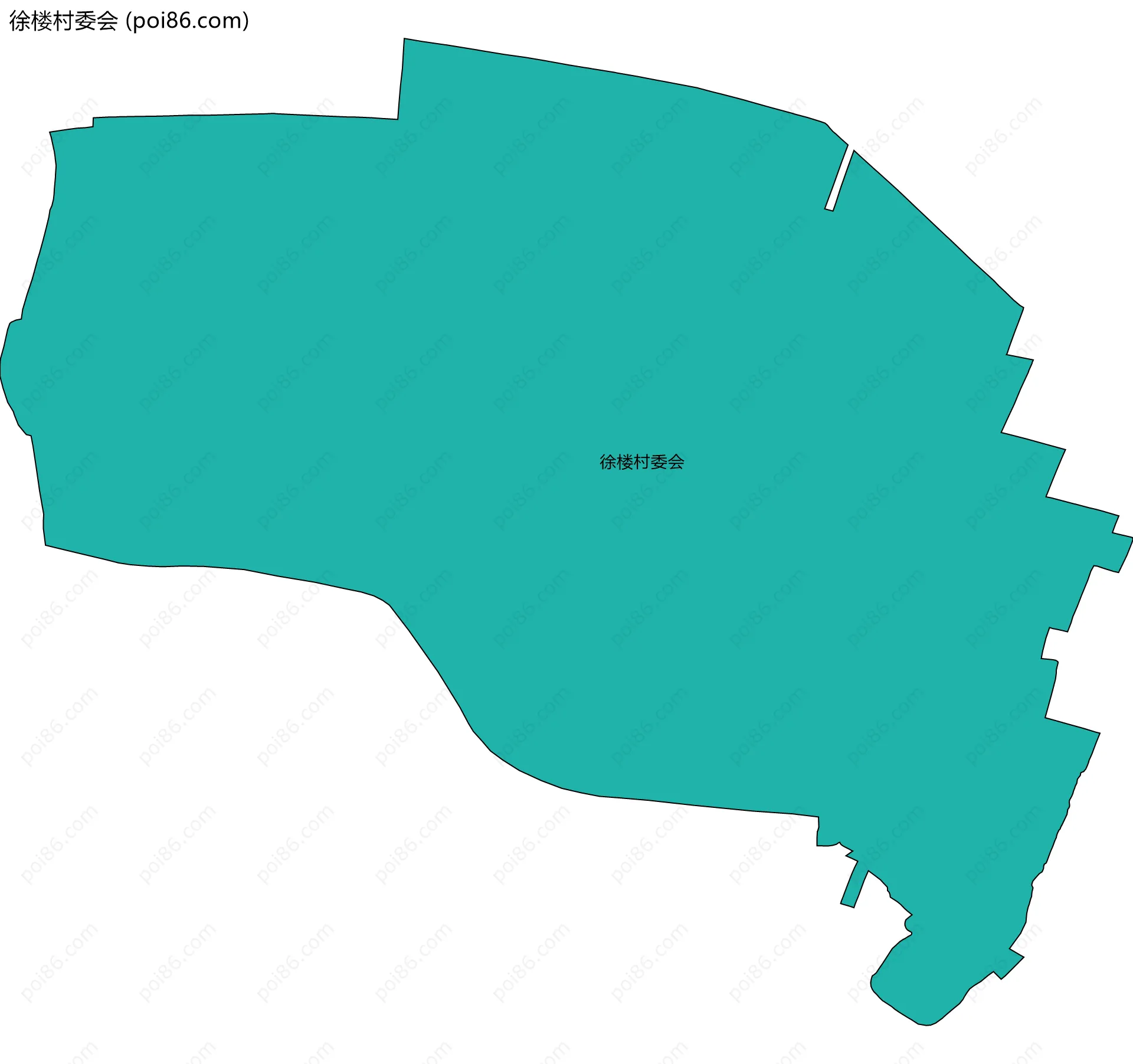 徐楼村委会边界地图