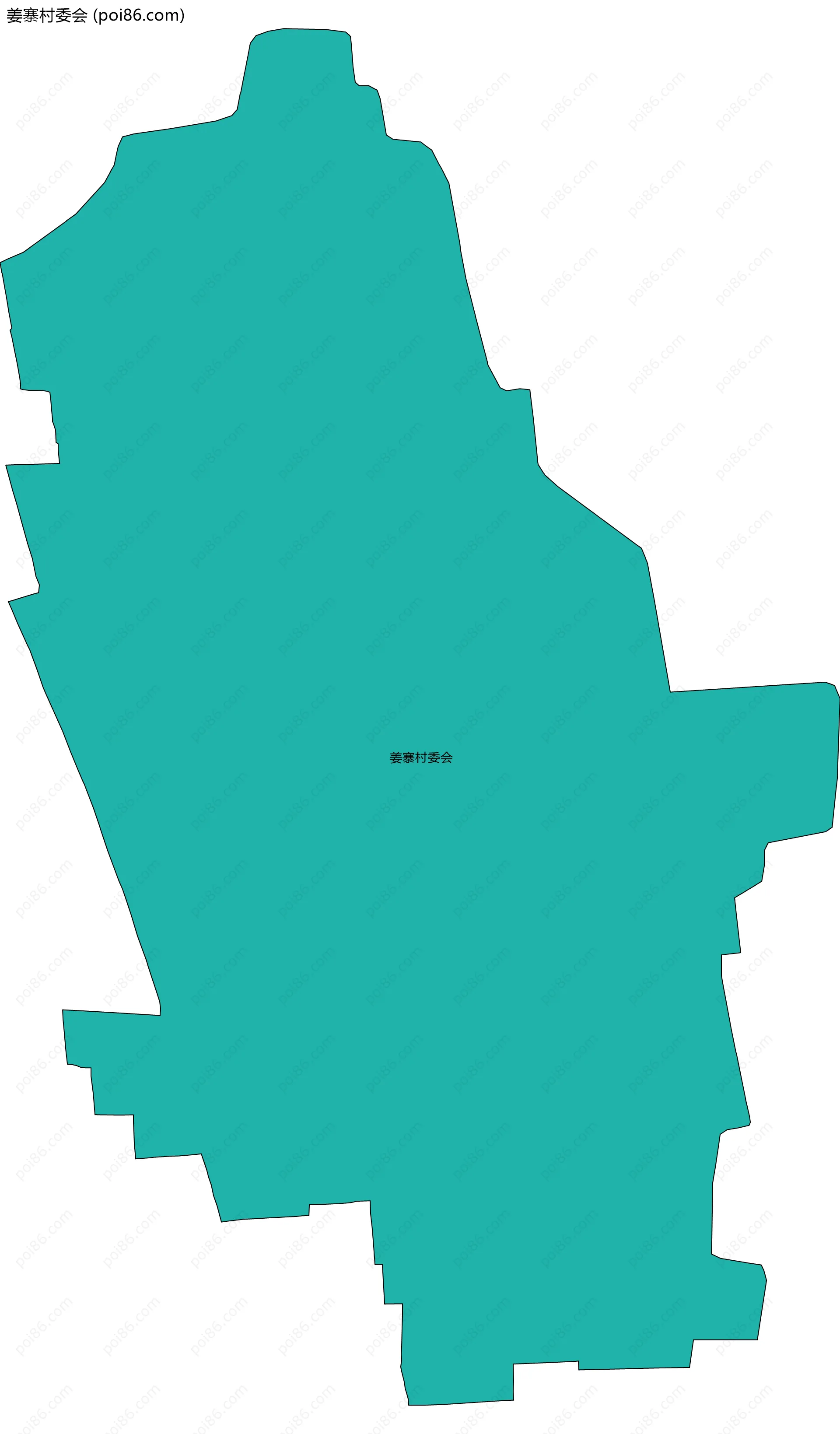 姜寨村委会边界地图