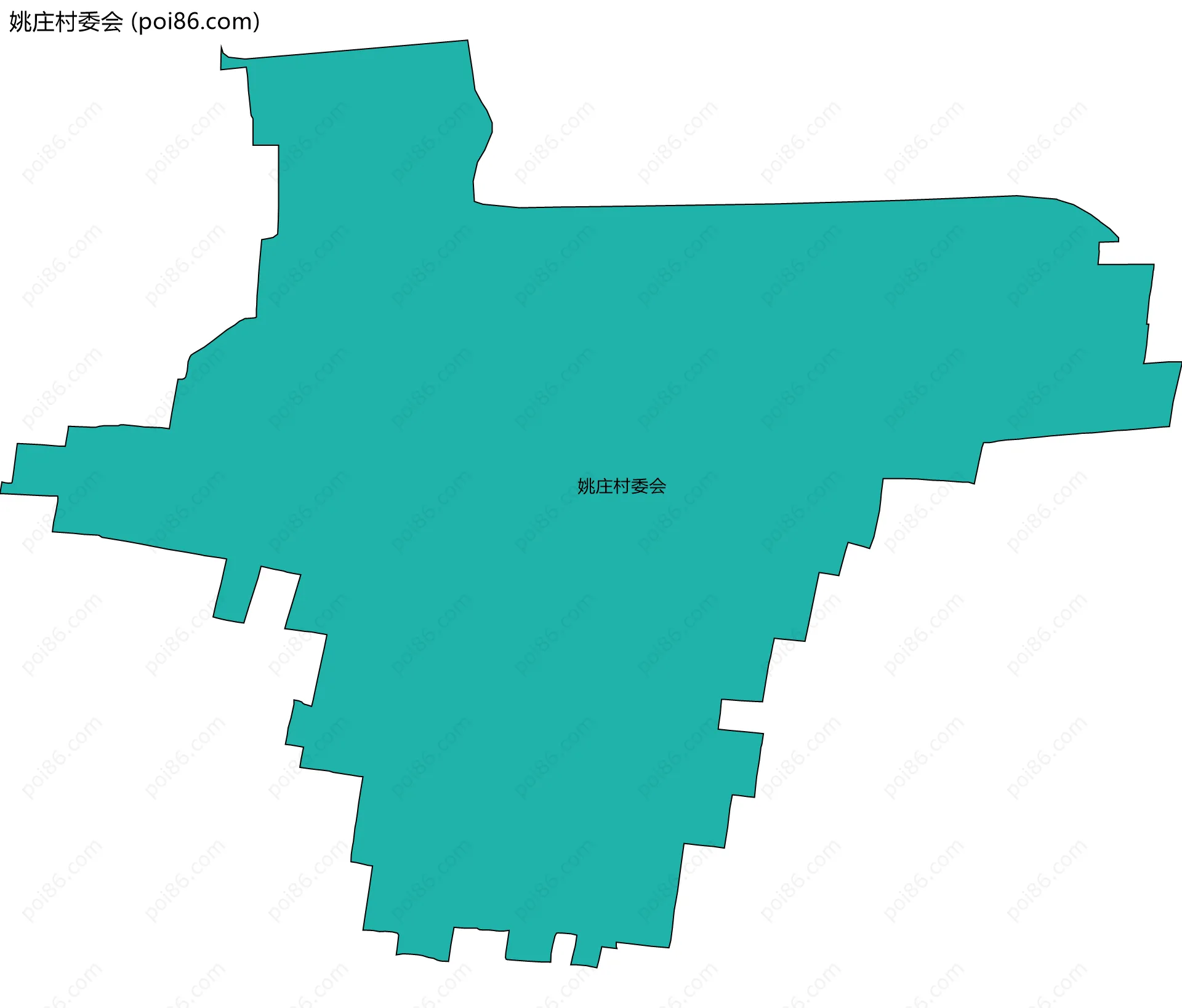 姚庄村委会边界地图